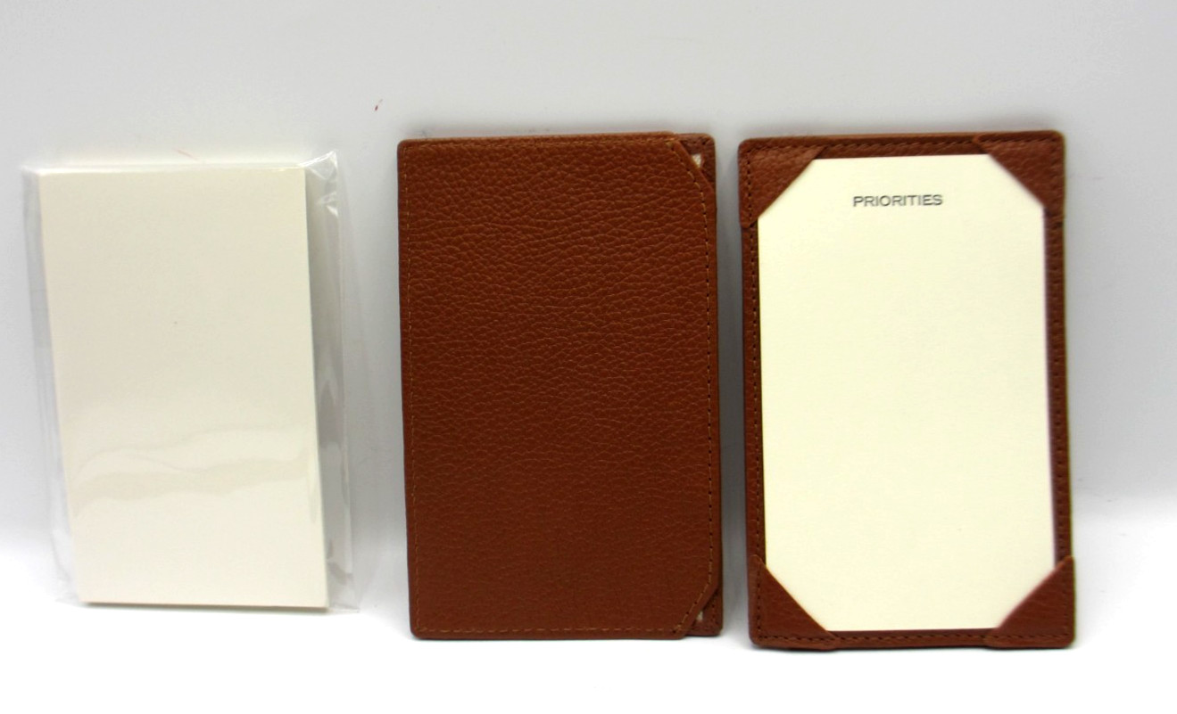 Jotter Personal Pocket Leather w 24 Cards Refillable Graphic Image ORANGE