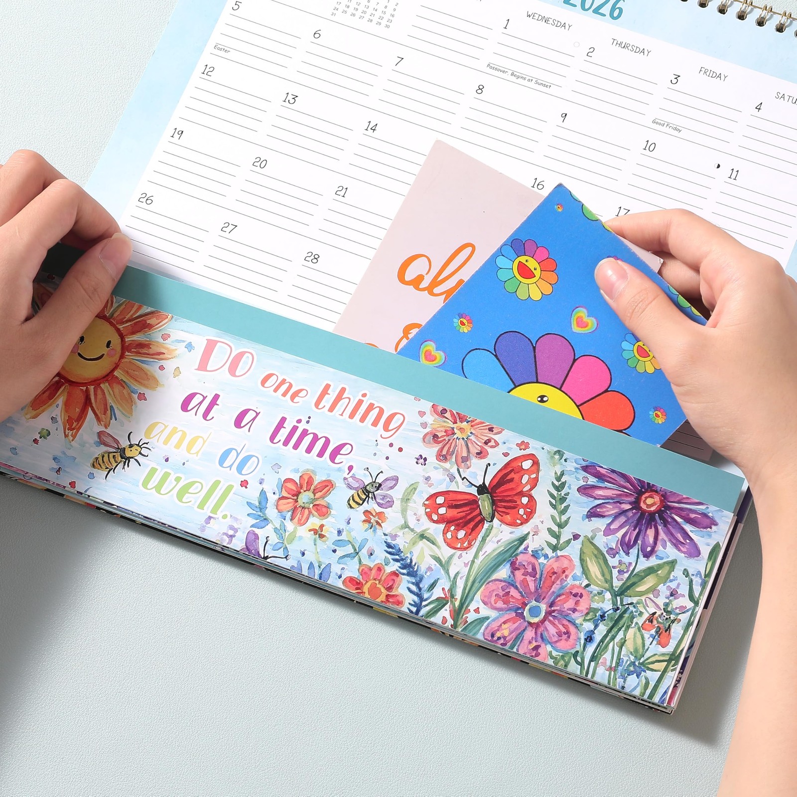 2026 Wall Calendar – 2026 with Pockets, 12″ x 12″, Jan. 2026 – White
