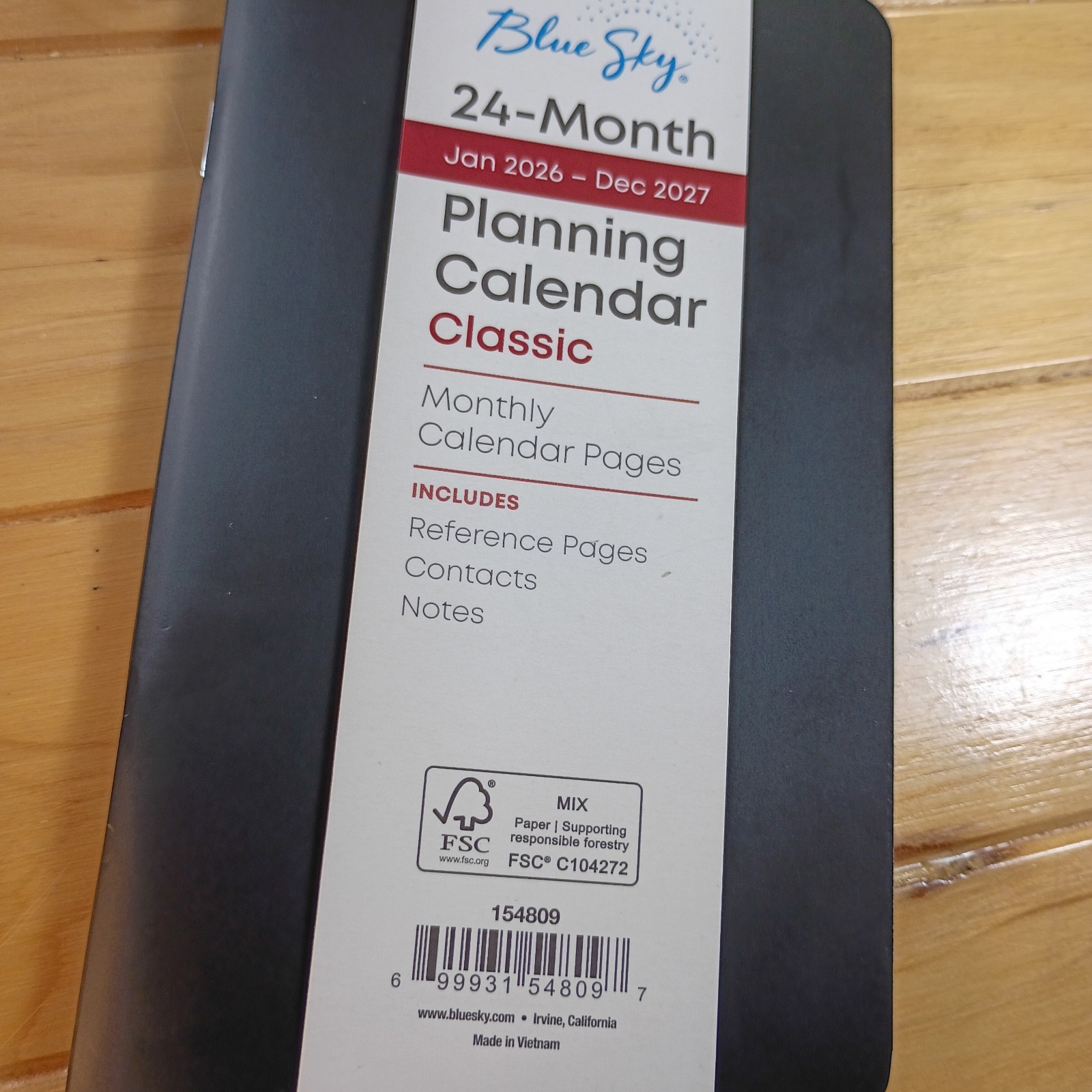 Blue Sky 24 Month Jan 2026- Dec 2027 Planning Calendar Classic Pocket Size New