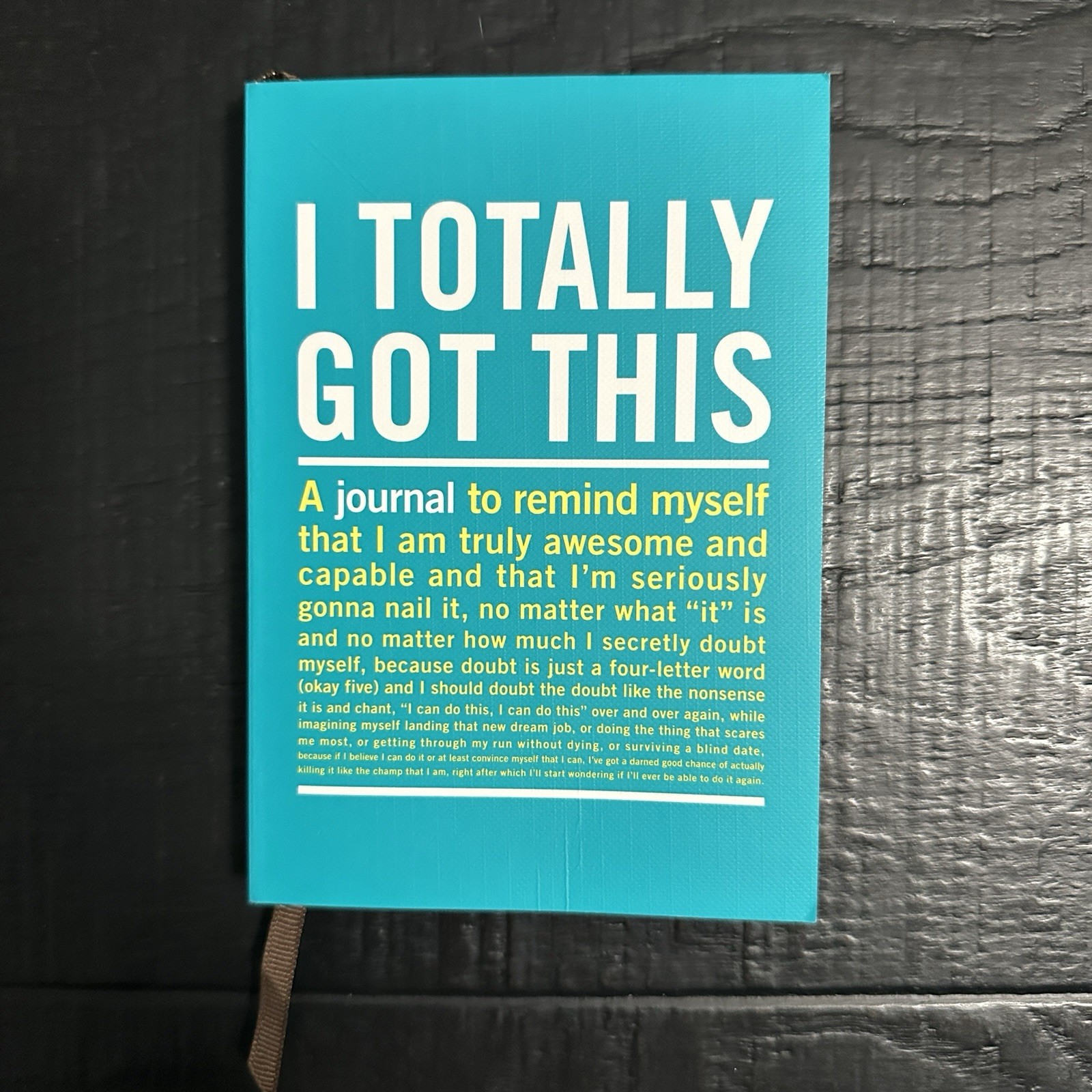 Knock Knock I Totally Got This: Inner-Truth Journal Hardcover Teal