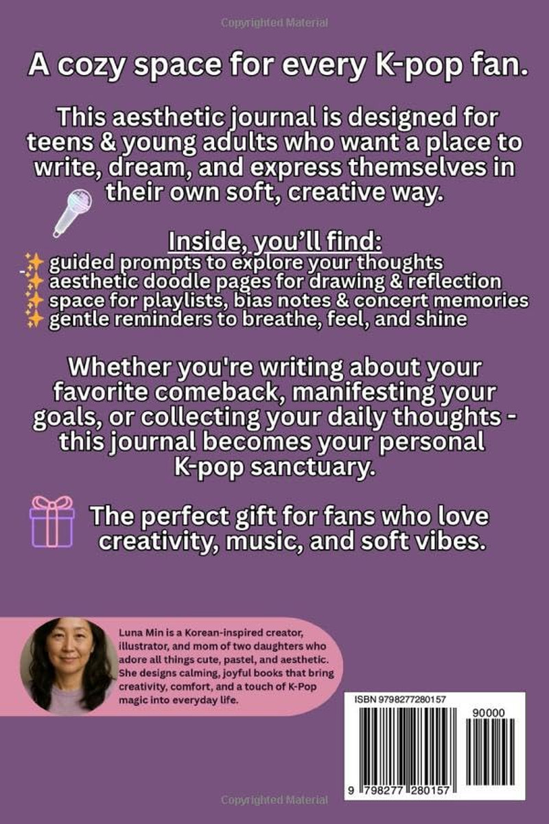 K-POP Aesthetic Journal for Teens & Young Adults: the Perfect Fan Gift with Crea