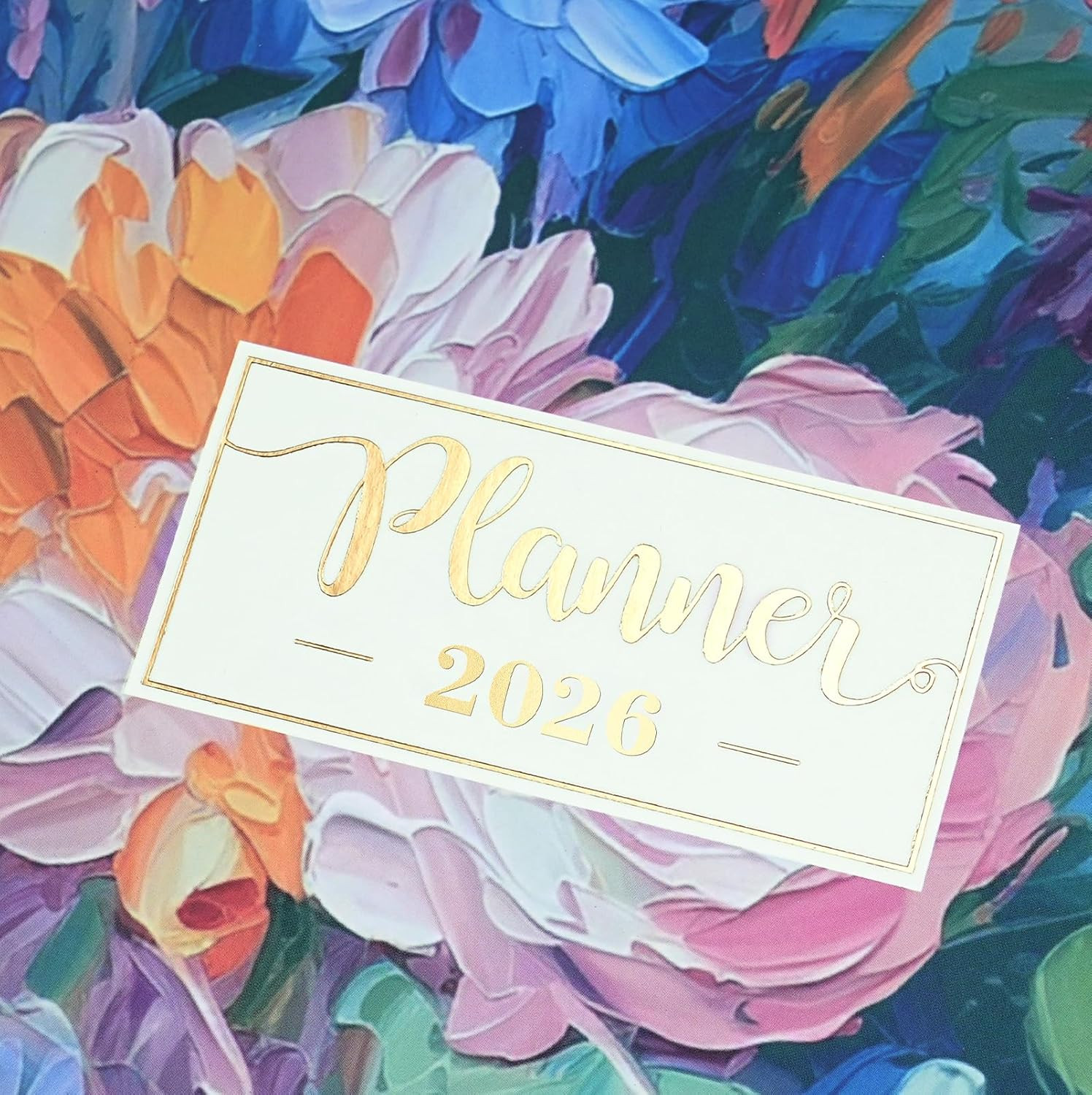 2026 Planner Daily Weekly Monthly 8.5×11 Colorful Tabs Floral Organizer