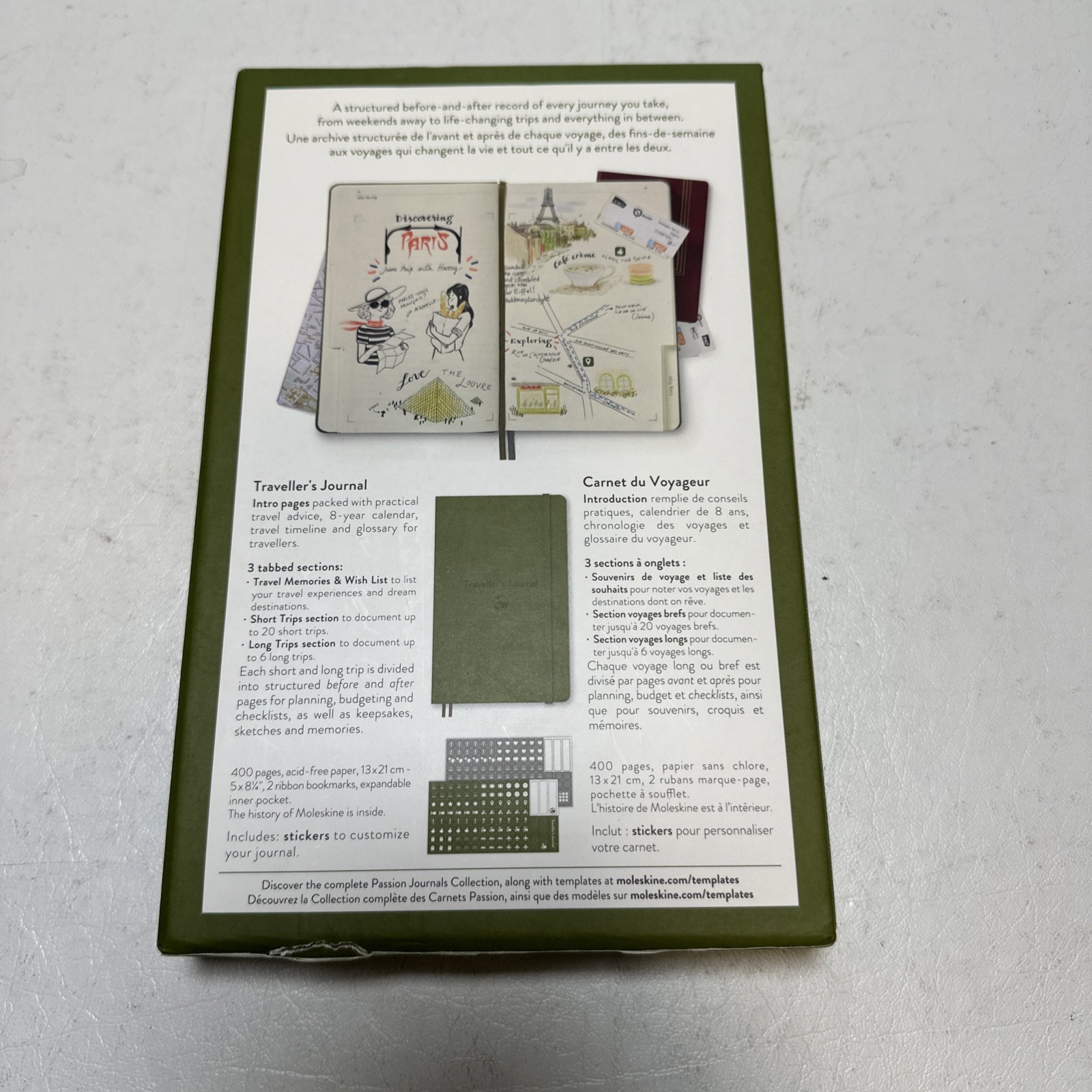 Moleskine Traveller’s Journal Green Notebook