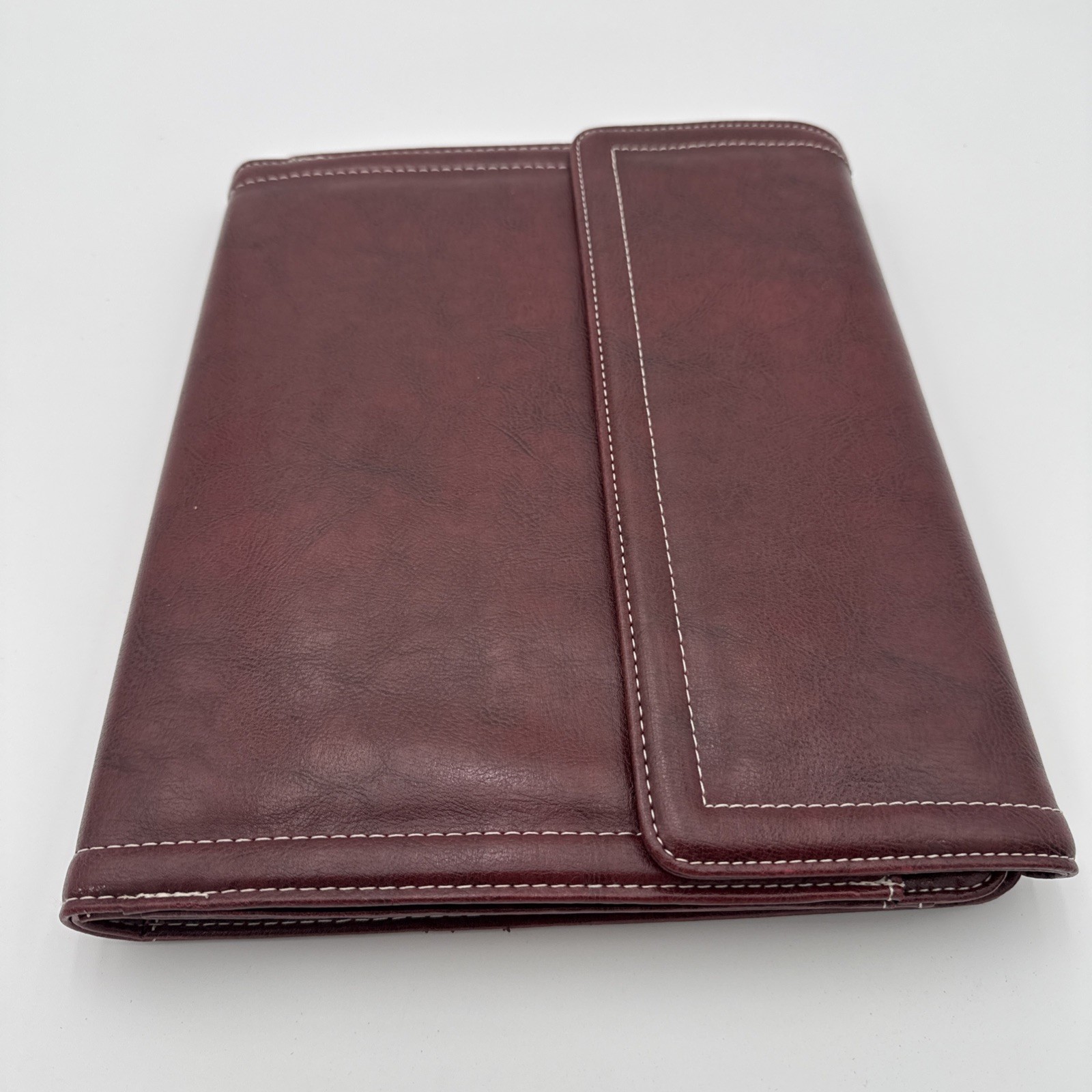 Samsonite Leather Burgundy PlannerFolio Cover Notepad