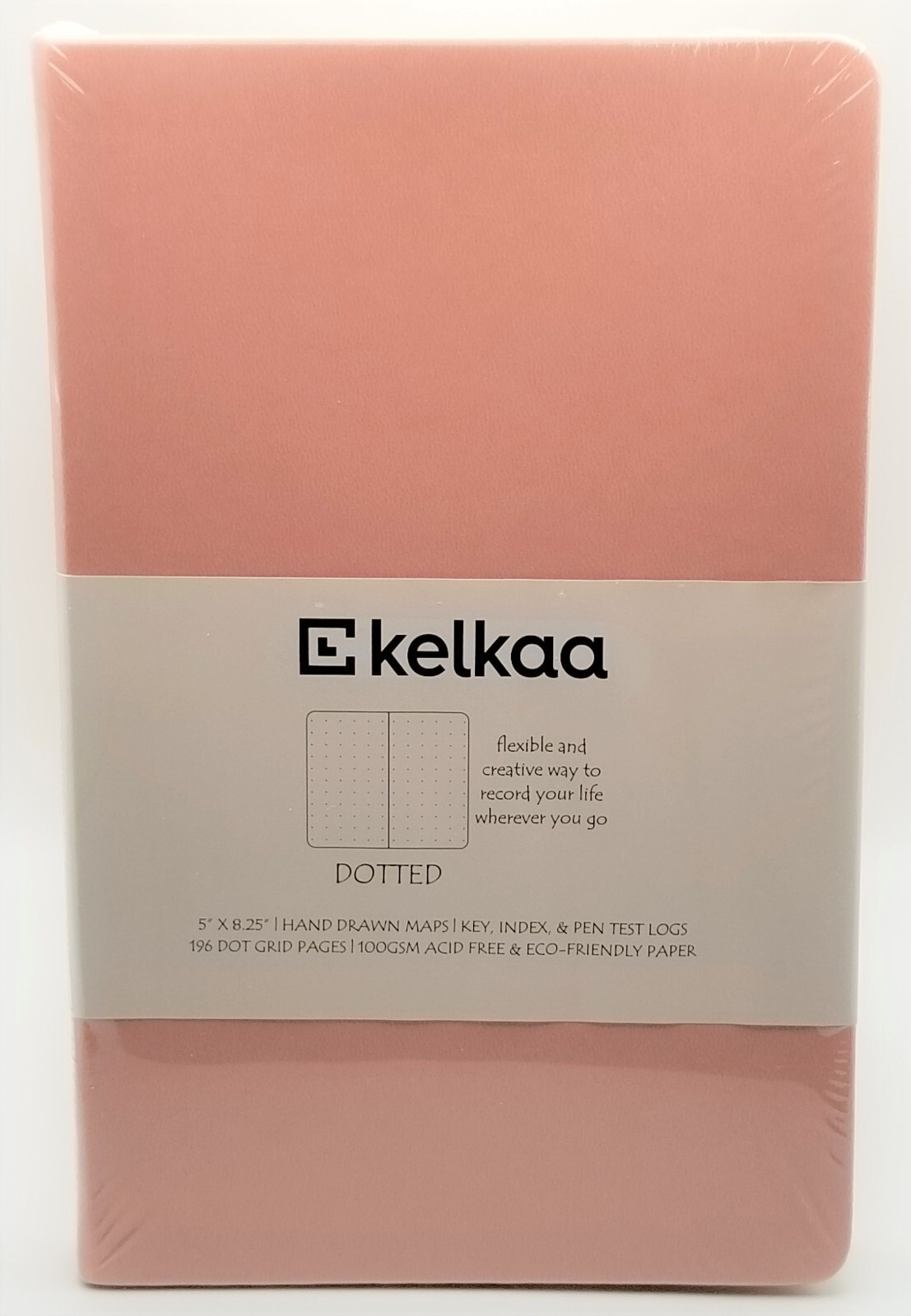 New Hardcover Dotted Journal Notebook A5 196 Acid Free 100 GSM Pages Blush Pink