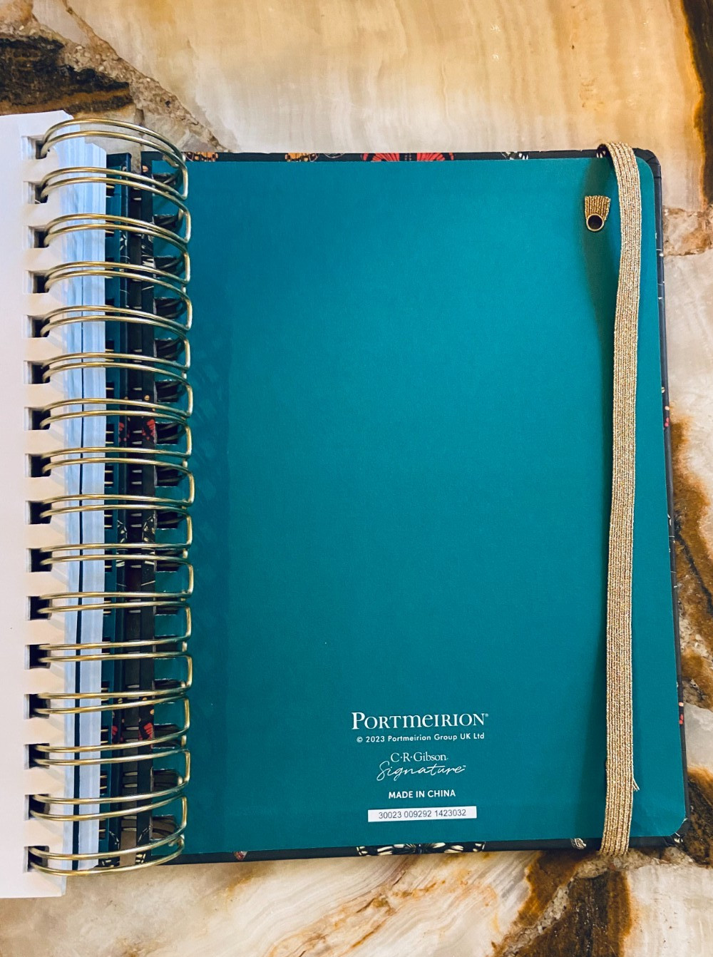 C.R.GIBSON~Portmeirion~Botanic Garden Harmony~Twin Wire~3-in-1 Notebook