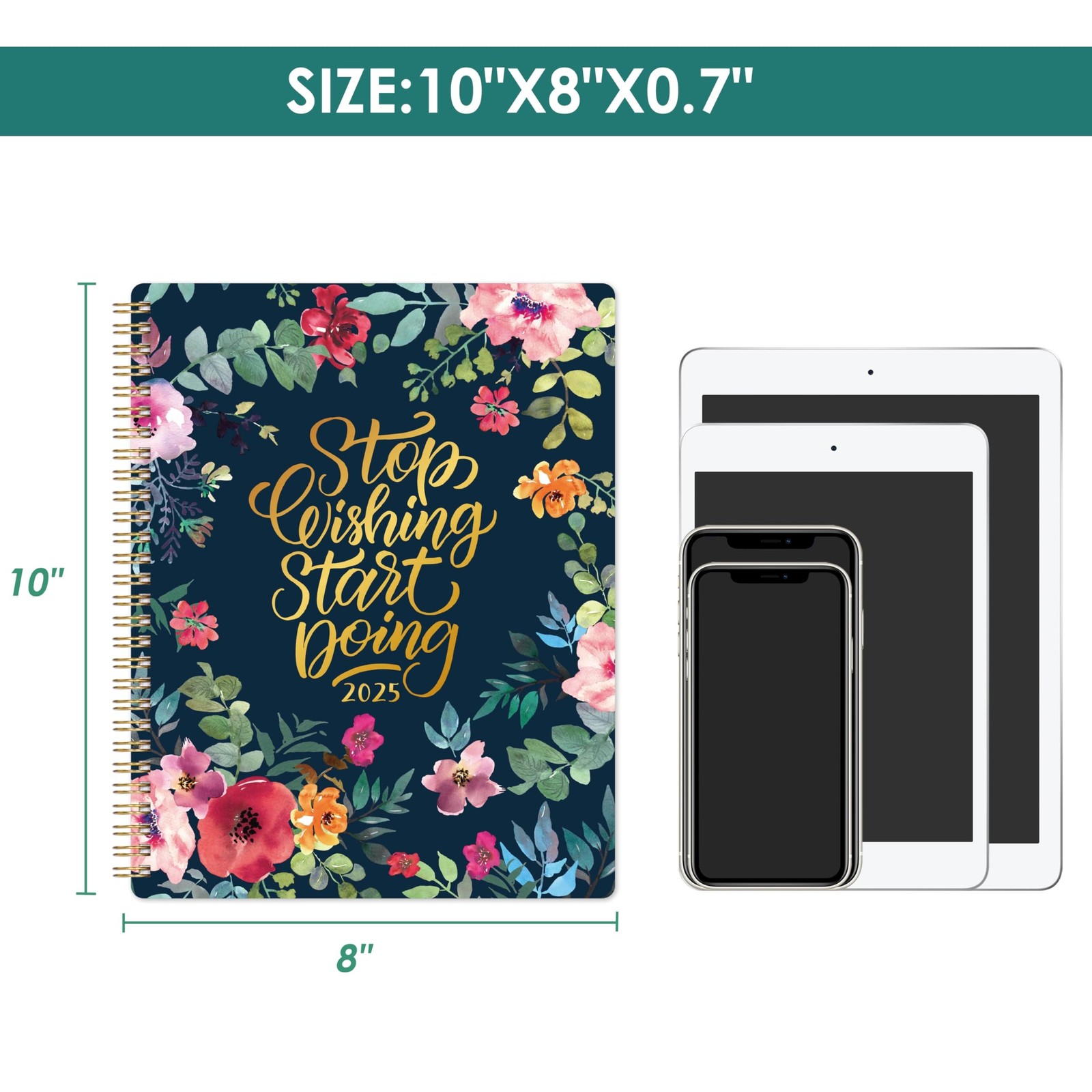 2025 Planner – Planner 2025, JAN. – DEC. 2025, 8” x 10” 2025 Planner Weekly…
