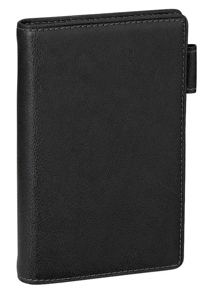Reimei Fujii Da Vinci System Planner, Oil Leather, Pocket Size, Black