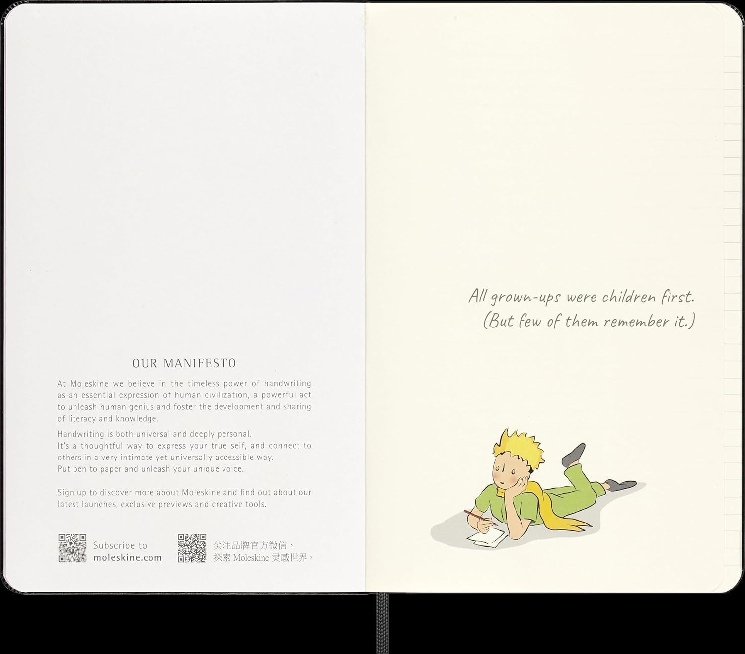 Moleskine Limited Edition Le Petit Prince Notebook, Large, Ruled, Black, Hard