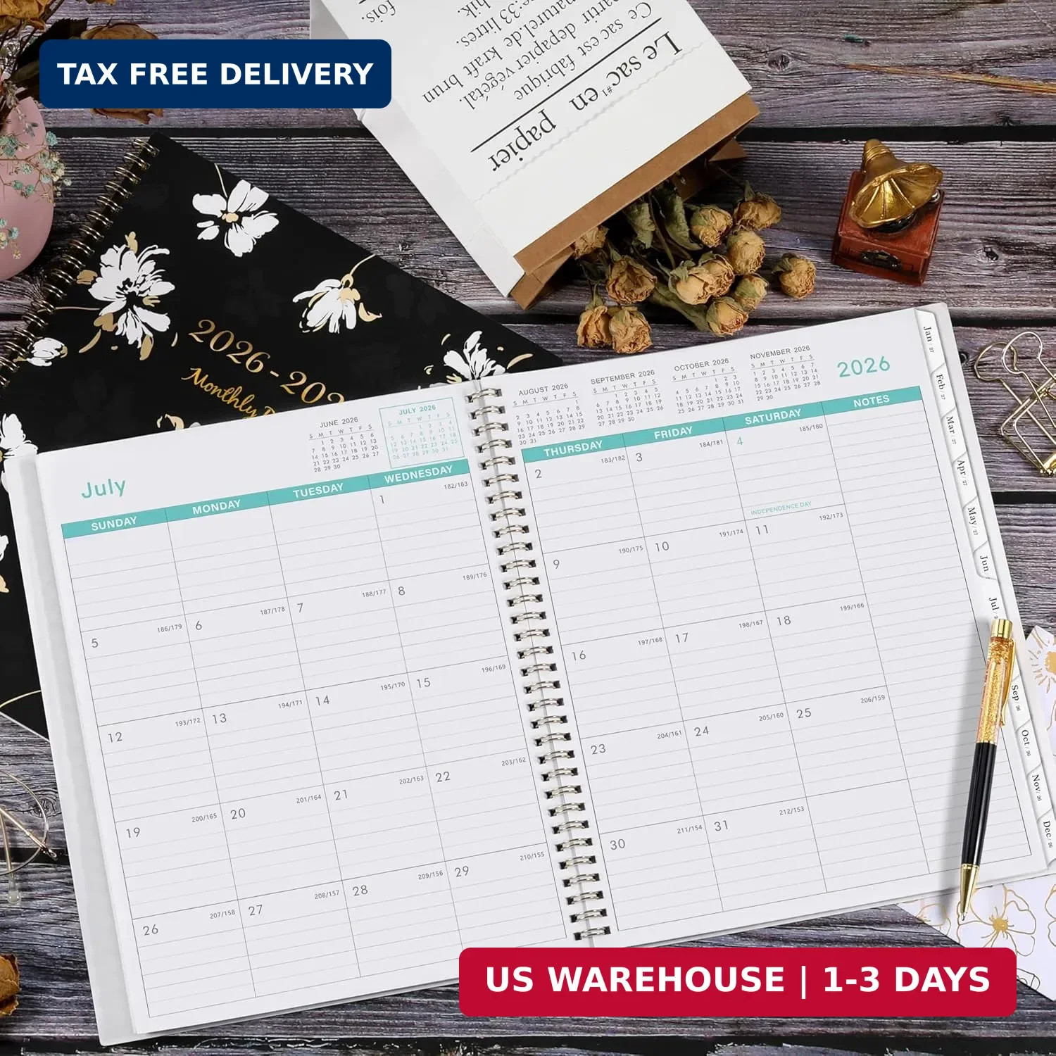 2026-2027 Monthly Planner – Planner 2026-2027 from Jul. 2026 – Dec. 2027, Monthl