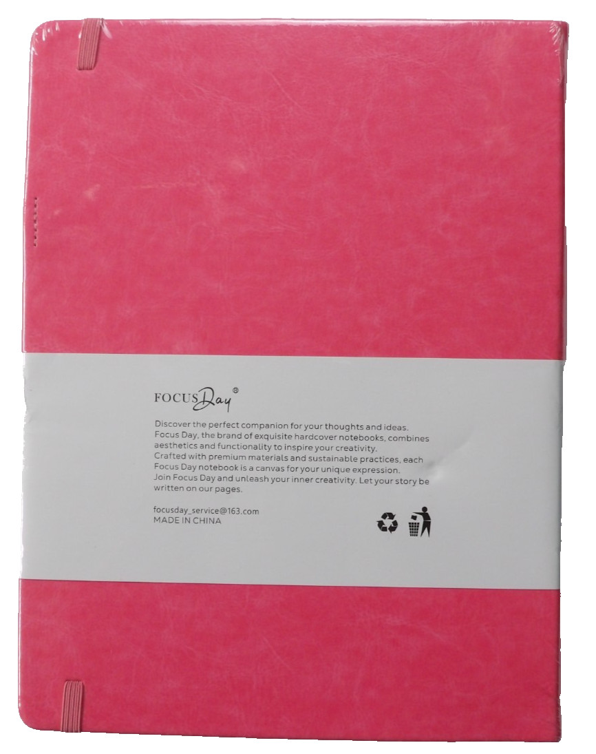 A4 Lined Notebook Hardcover Pink- 100GSM High Quality Paper 8.5 x 11 In 320 Pgs