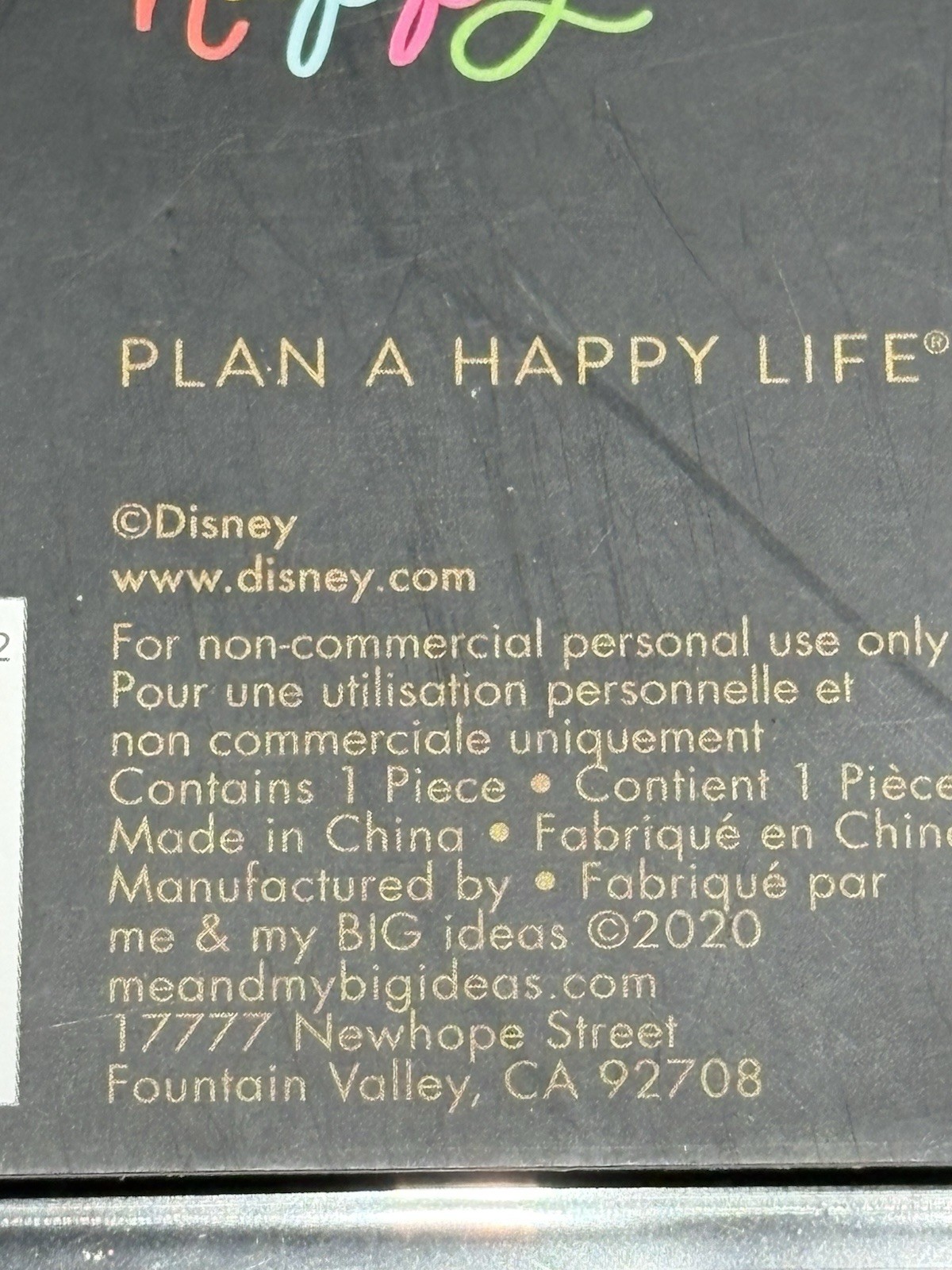 Happy Planner Undated Disney Princess Magic Begins Within Planner NOS