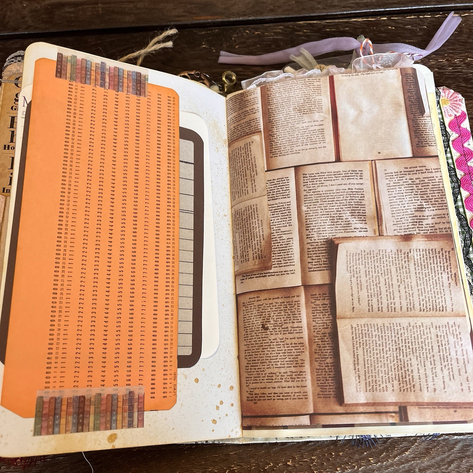 Book Lover Junk Journal Bookish Reader Vintage Softcover 3 Signatures Decorated