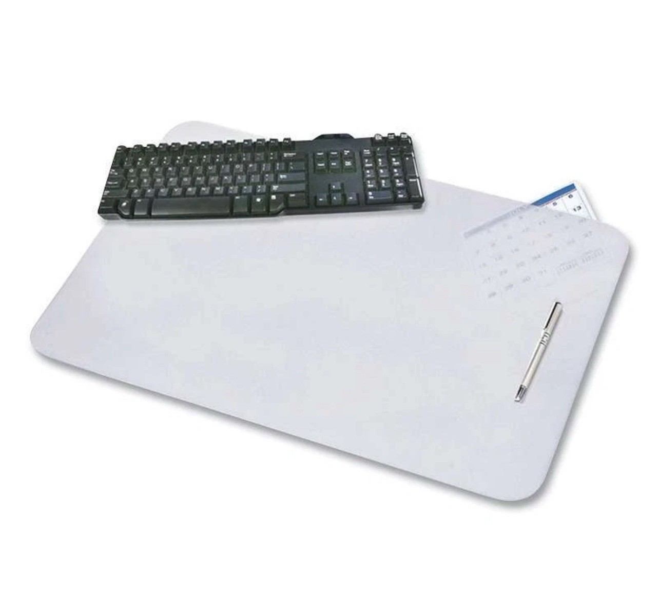 Artistic KrystalView Desk Pad with Antimicrobial Protection, 17 x 12, Frosted Fi