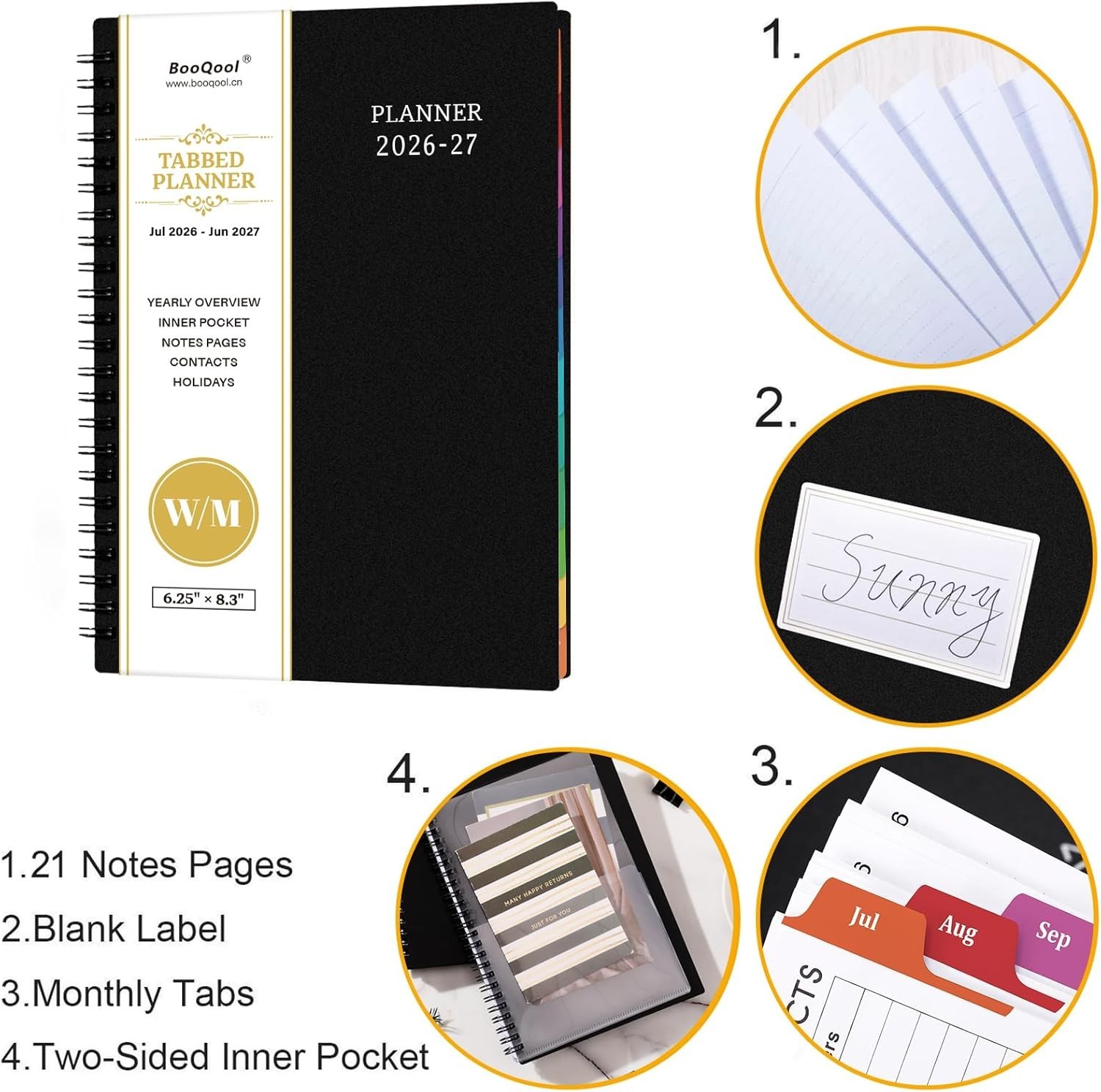 Planner 2026-2027 – July 2026 – June 2027, 2026-2027 Planner Weekly and Month…