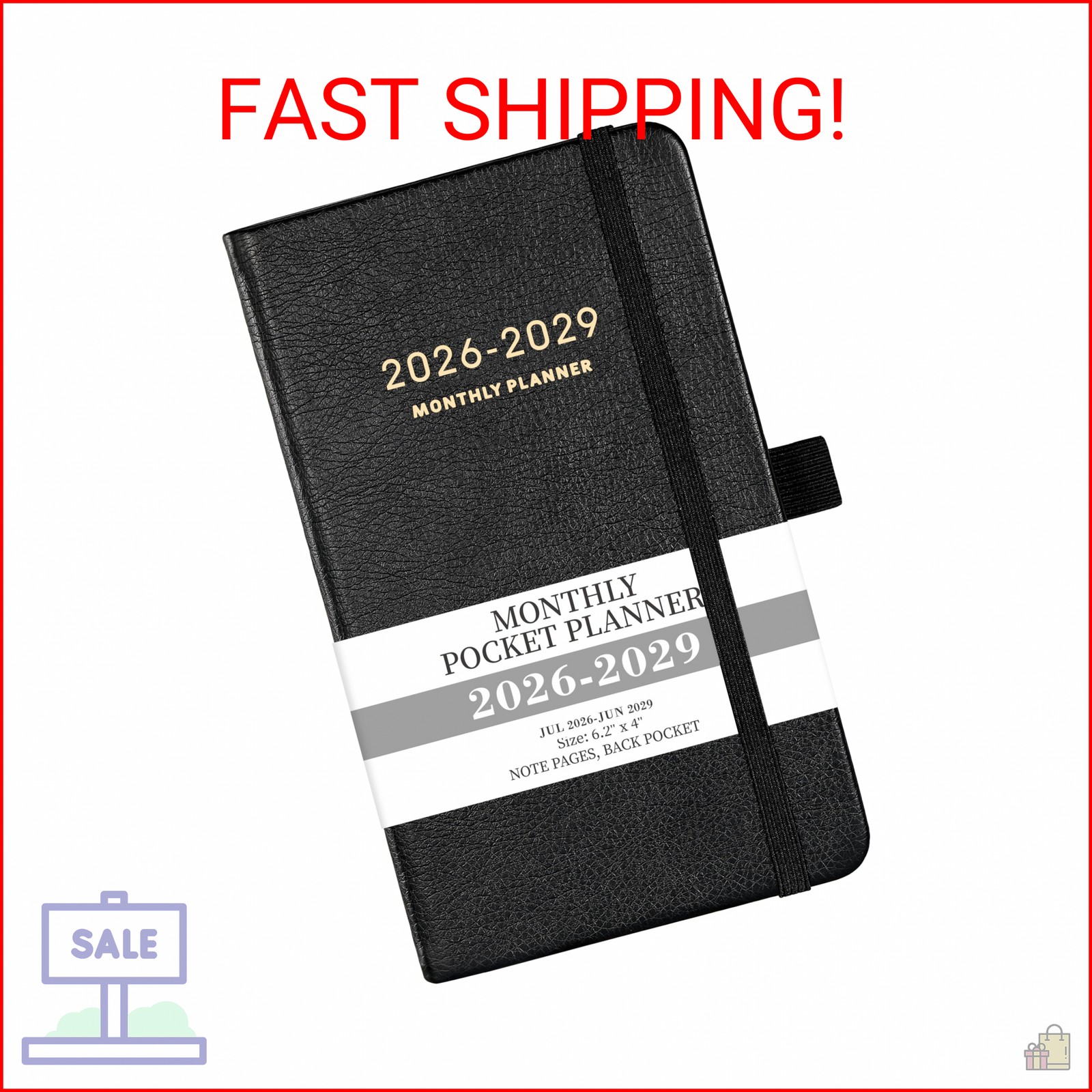2026-2029 Pocket Planner – 3 Year Monthly Planner 2026-2029, Jul.2026 – Jun.2029