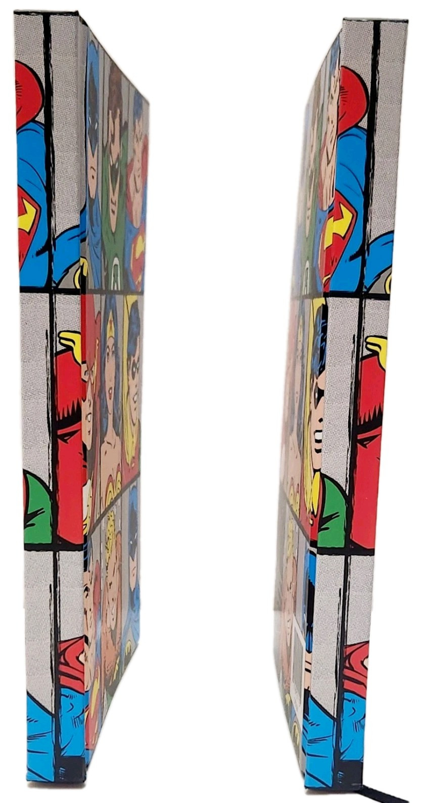 Silver Buffalo DC6150 DC Comics Characters Grid Hard Cover Journal, Lot Of 2 New