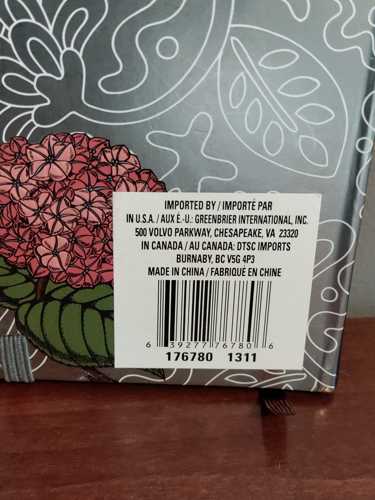 2 Floral, Small 4 X 5.5, Journal with Elastic Closure