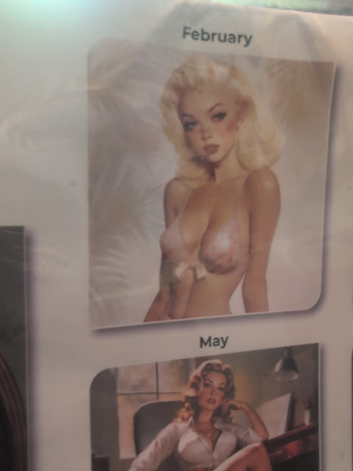 Retro Sexy Vintage Pin Up Girls Calendar 2026 Large 12×24 USA tattoo Shop Art