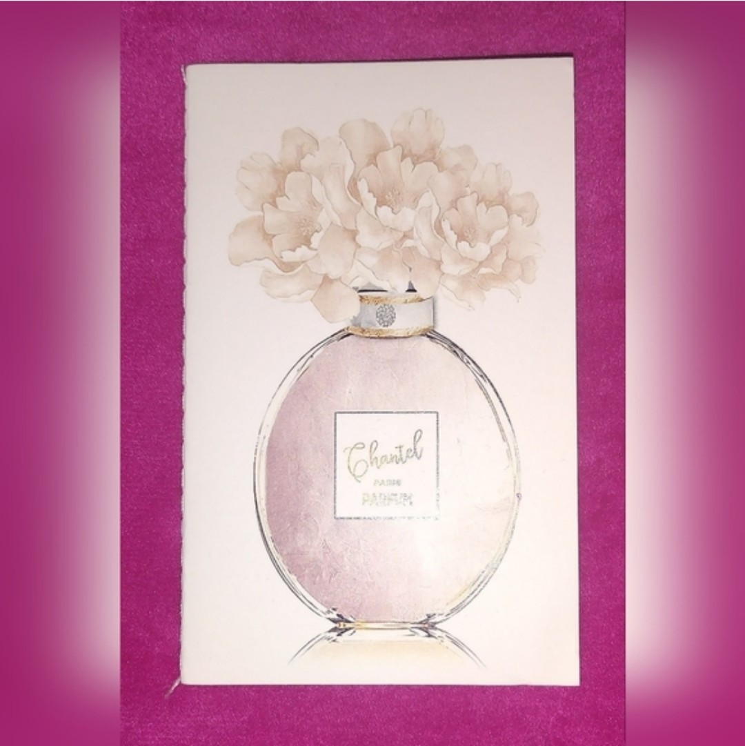 Handmade Designer Perfume Bottle Travel Pocket Size 16 Page Notebook Journal