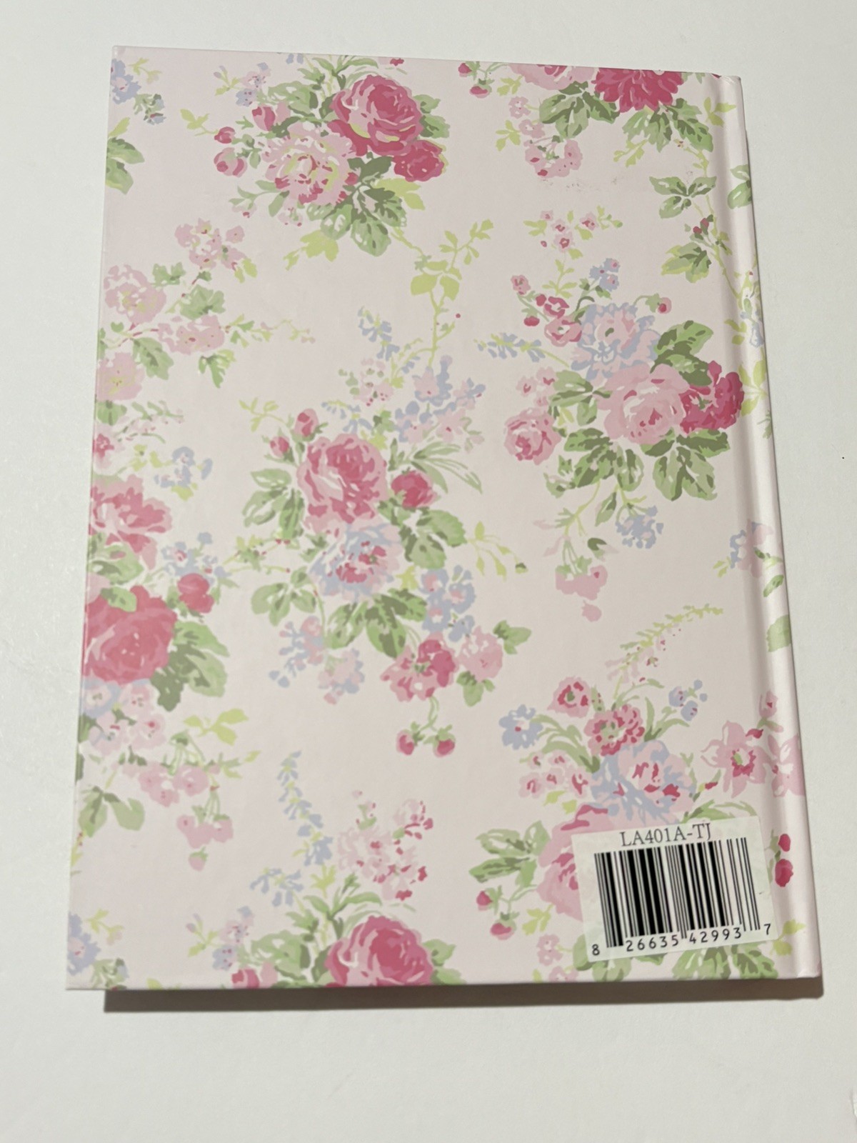 LAURA ASHLEY Shabby Chick Pink floral lined journal& English Garden Pen set NEW