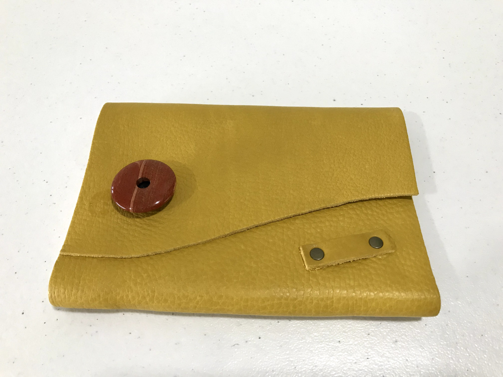 Portland Leather Goods Yellow Journal Notebook As Is READ