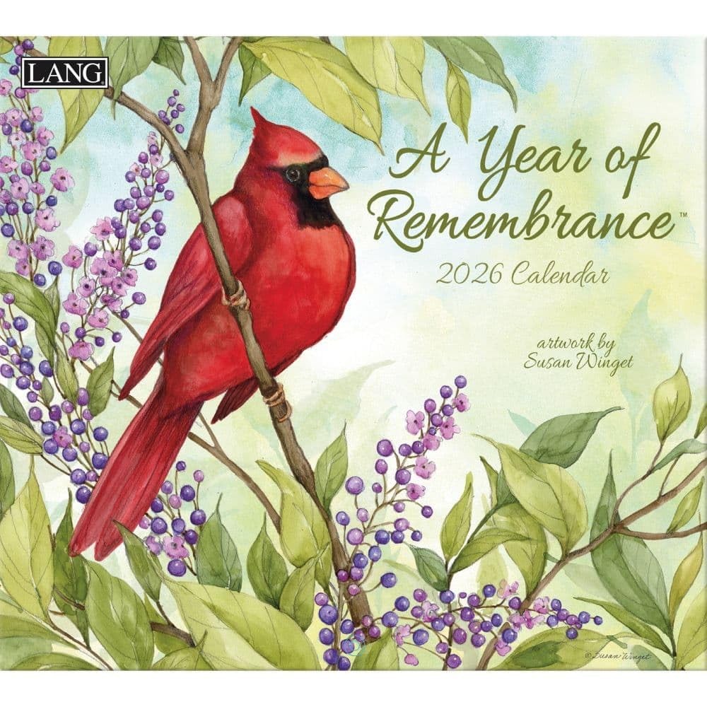 Lang, Year of Remembrance 2026 Wall Calendar, 13.4” X 12”, 12-Month Calendar
