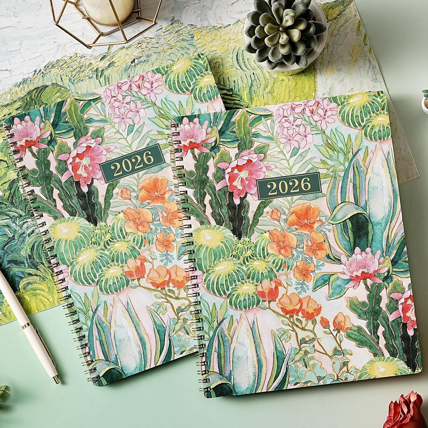 2026 Organizer – 9”x11” Weekly & Monthly Planner with Twin-Wire Binding