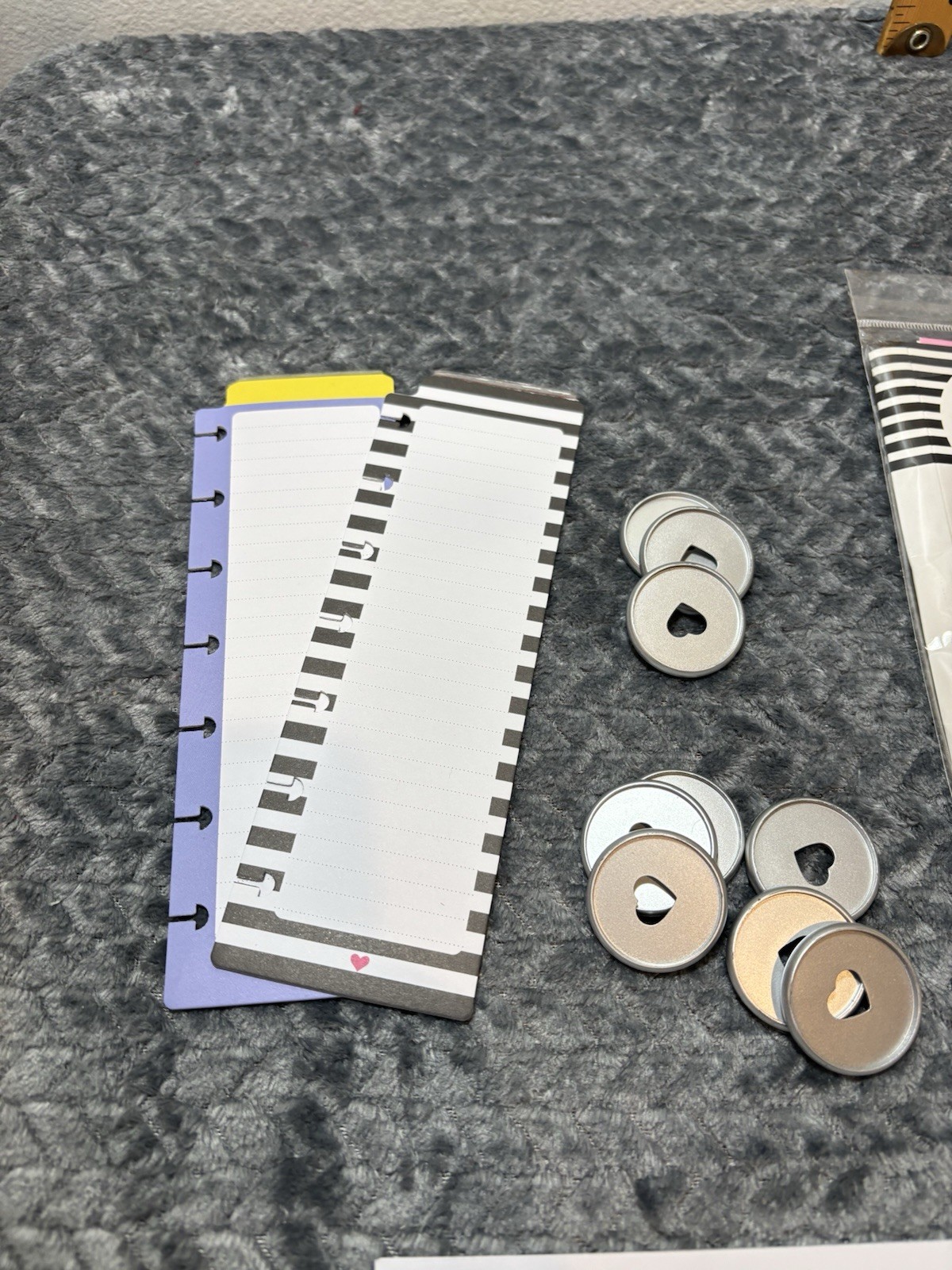 Happy Planner Accessories Bundle Pocket Folders Note Paper 9 Expander Disks