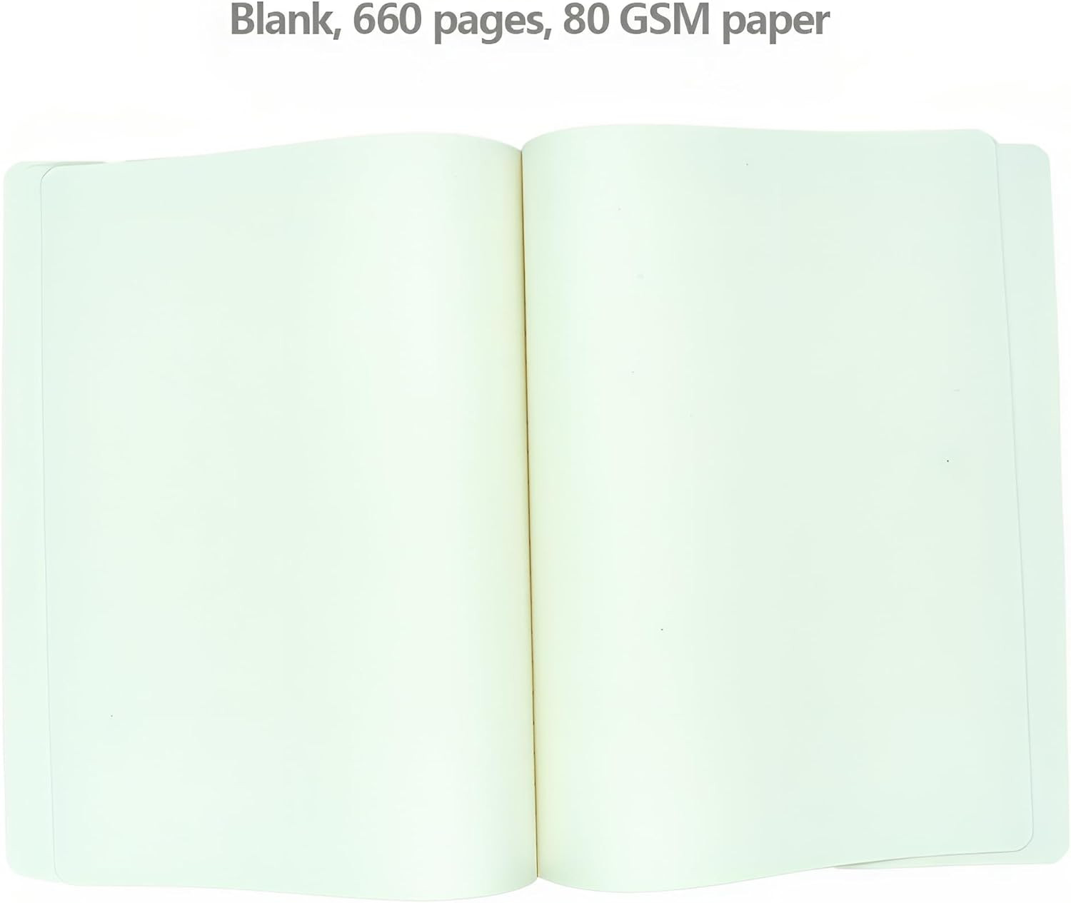 Thick Sketchbook 660 Pages Notebook Soft Faux Leather Cover Journal 80GSM Paper