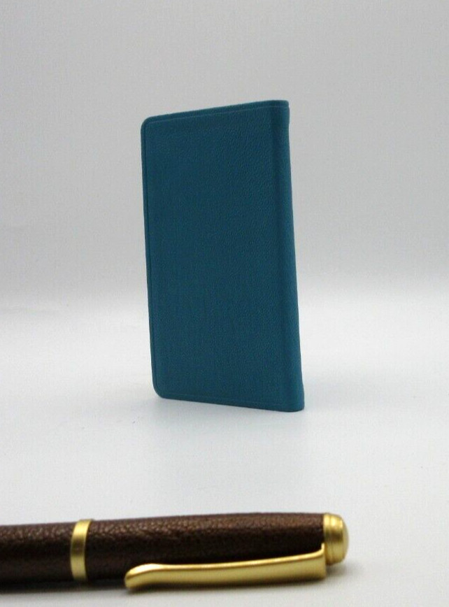 Address Book Pocket Size 3×5″ Leather Soft Cover Graphic Image List$40 BLUE
