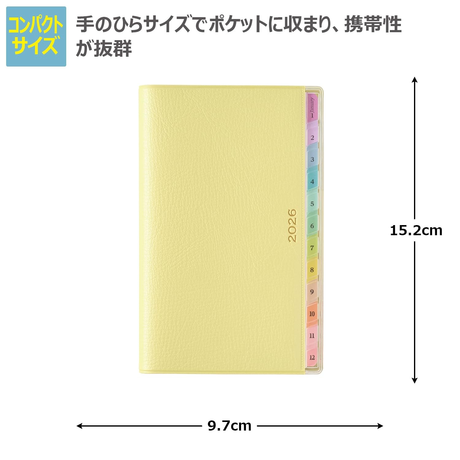 NOLTY Pagem Planner 2026 Weekly Grid Memo Pad, Lime Green, 2193