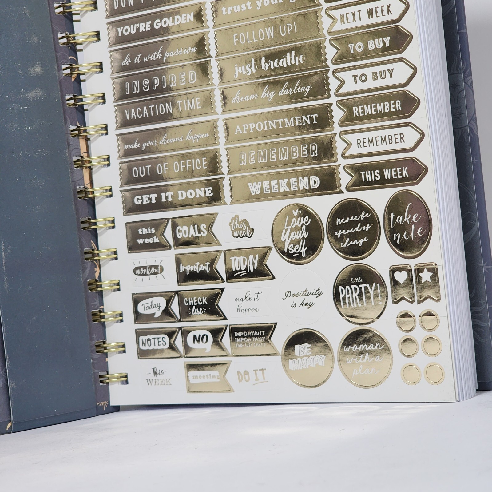 Even The Stars Admire You Weekly Planner Journal Notebook with Pen and Stickers