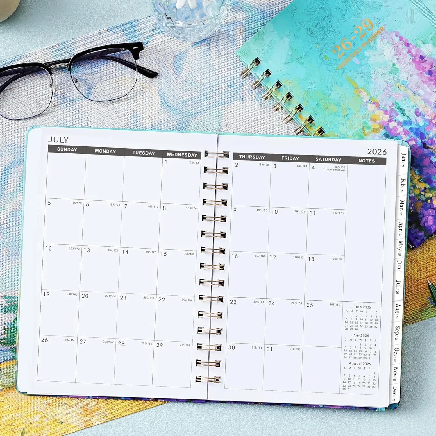 2026-2029 Monthly Planner – 3 Year Planner 2026-2029, July 2026 – June 2029, 8.3