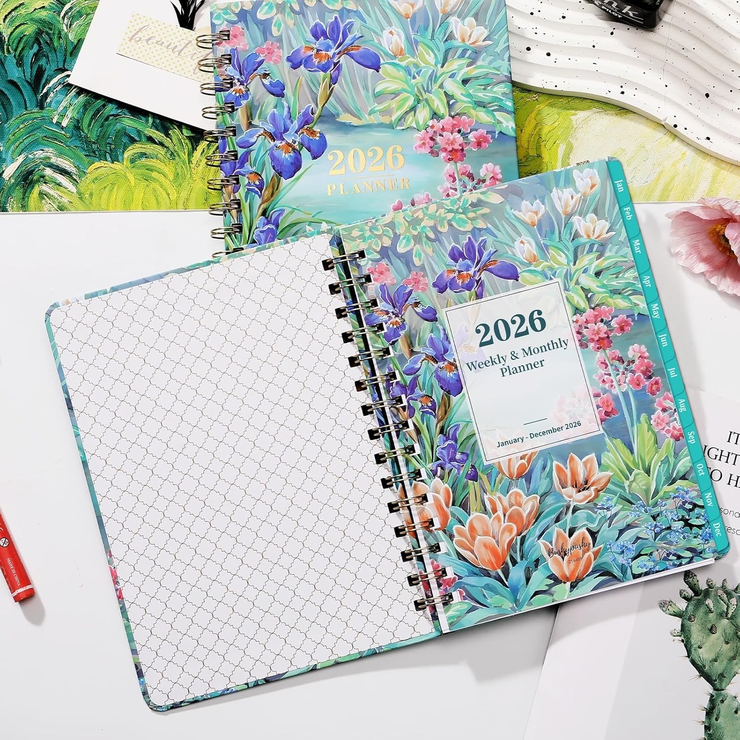 2026 Planner, Weekly and Monthly Calendar Planner, January 2026 – December 2026,