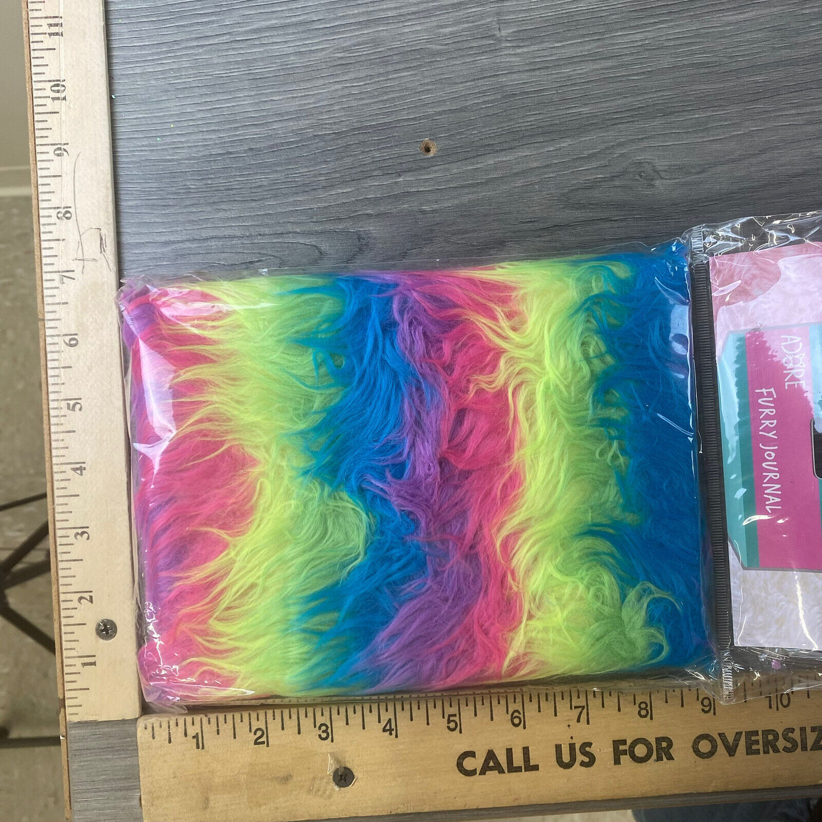 Adore Furry Multi-colored Journal Birthday Gifts Fancy Notebook New Rainbow