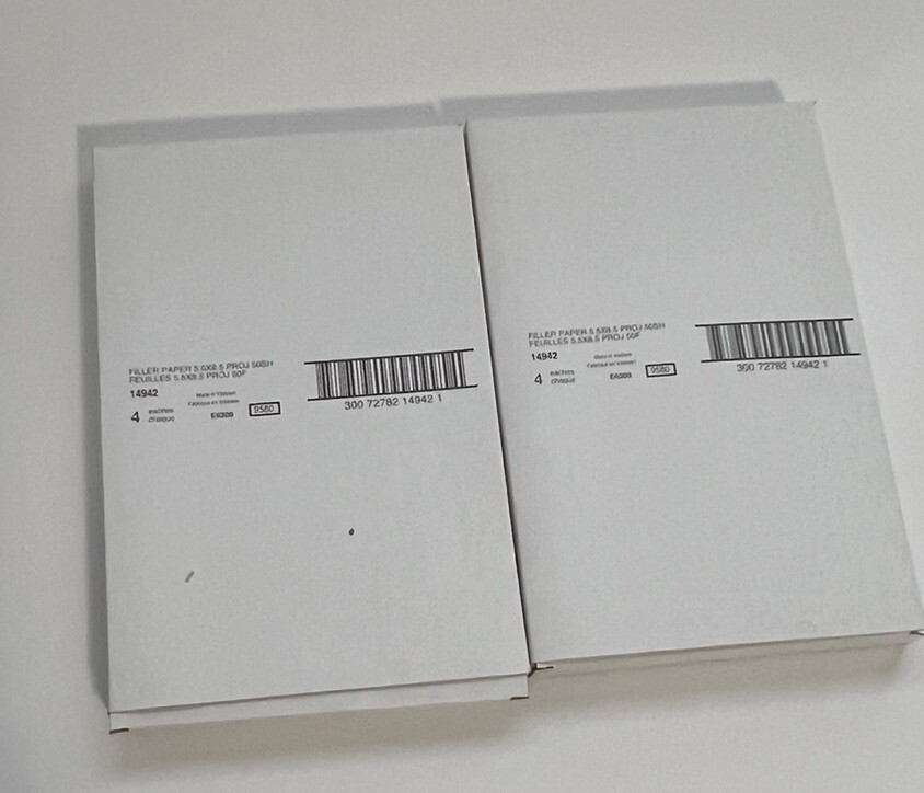2 Martha Stewart Avery Filler Paper Project Planner Sheets 5.5 X 8.5 400 Sheets