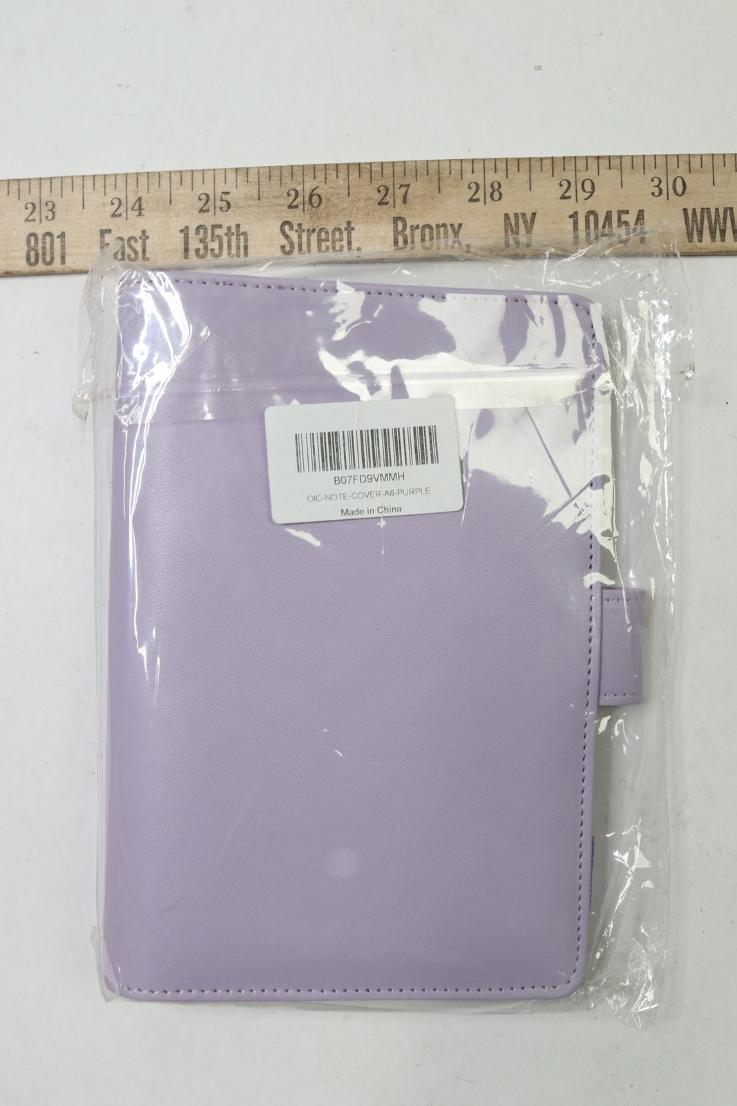 Mustar Notebook Holder With Magnetic Buckle Lavander Synthetic Leather M006