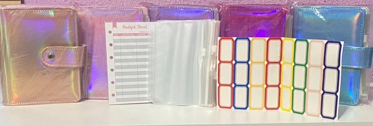 Budget Binder Notebook Cash, 8 Envelopes. Specify Color Of Choice In Buyer Notes