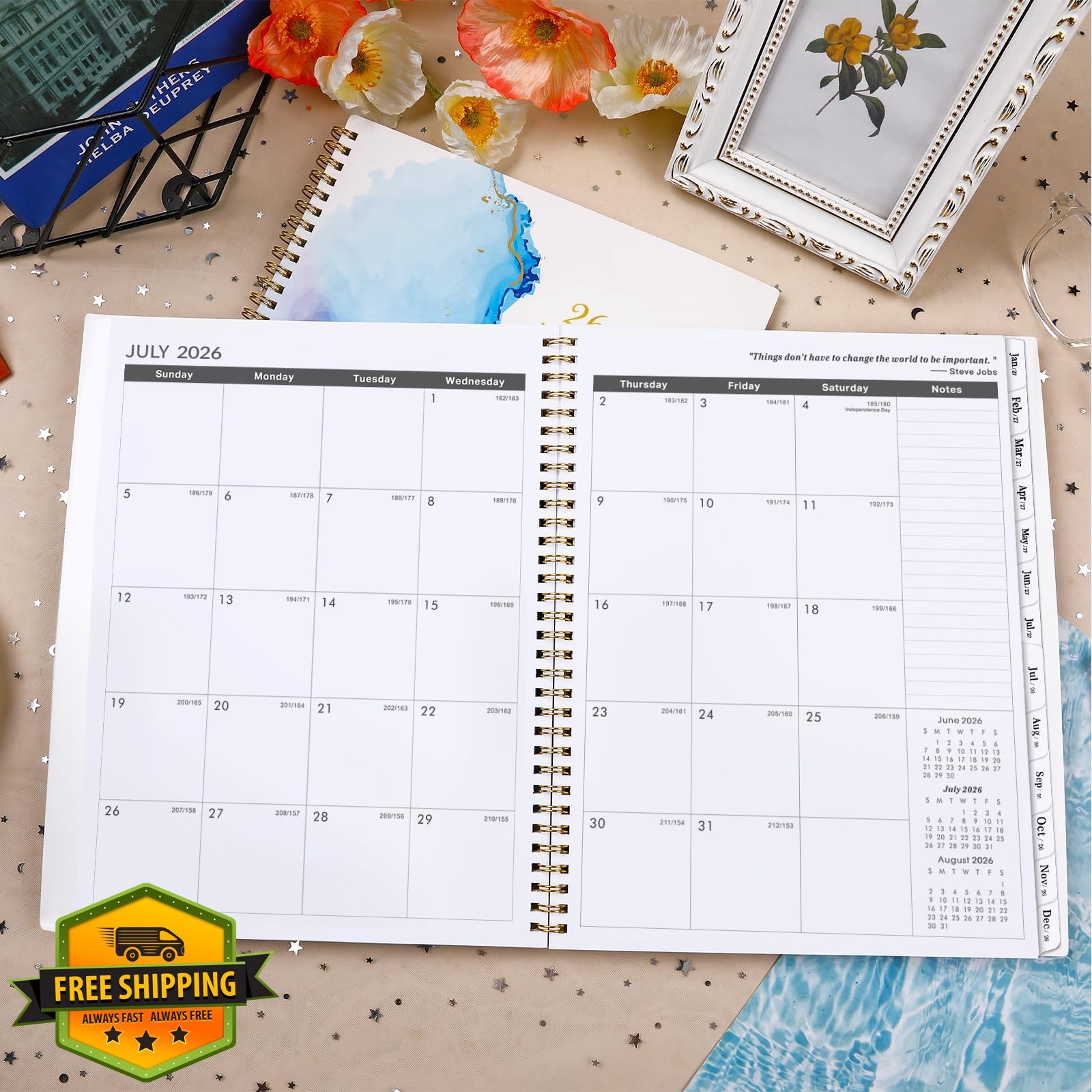 Lemome Home 2 Year 2026-2028 Monthly Planner 9″x11″