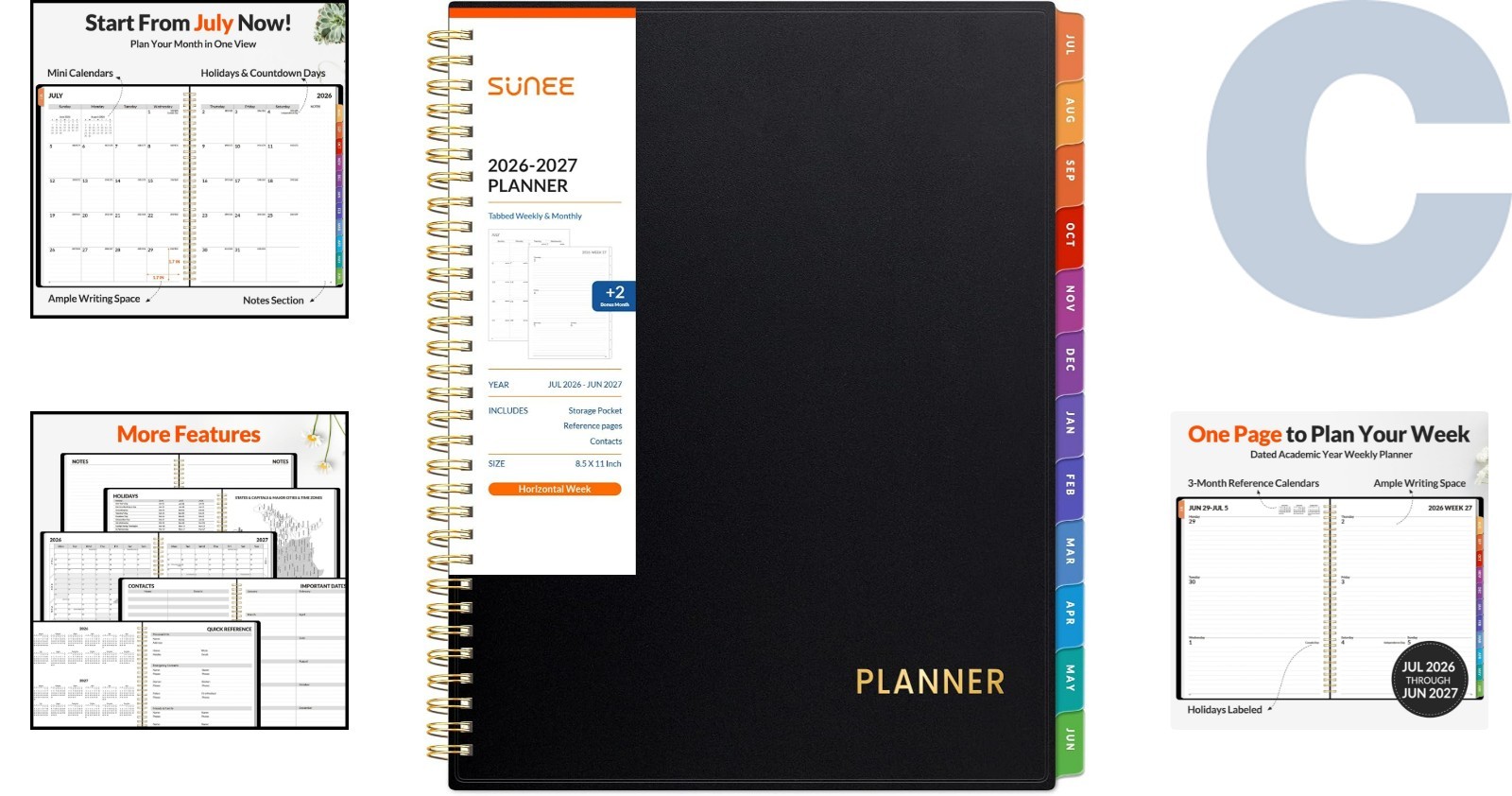 Ultimate 2026-2027 Student & Teacher Planner – Include Bonus Pages & Pockets
