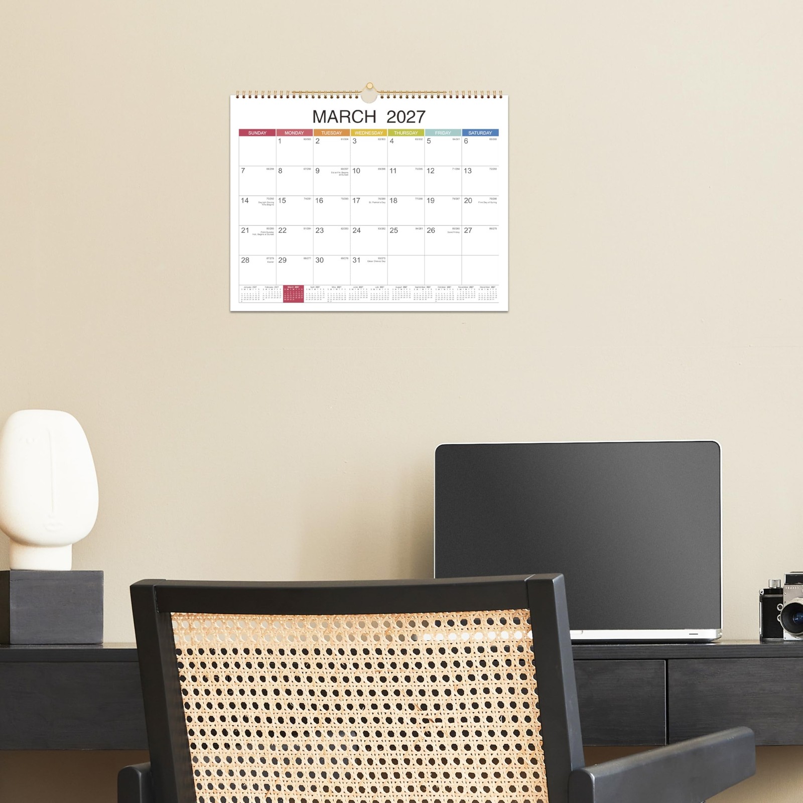 2026-2027 Wall Calendar – Jul 2026 – Dec 2027, 18 Monthly Hanging Calendar 20…