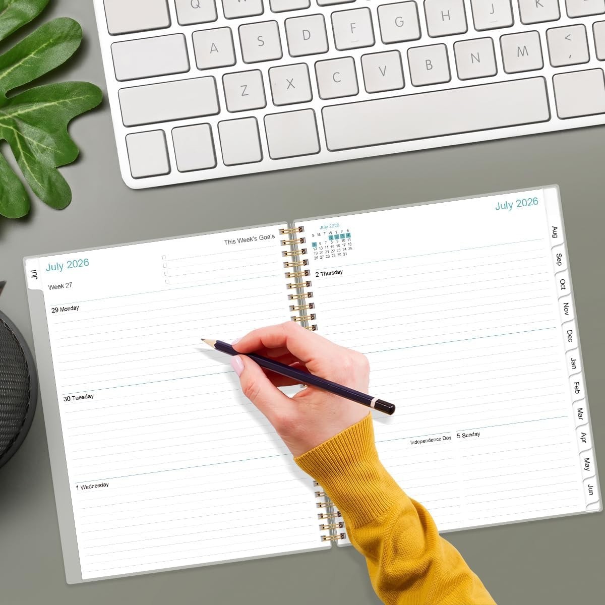 2026-2027 Flexible Cover Planner: Stylish, Durable, with Ample Writing Space