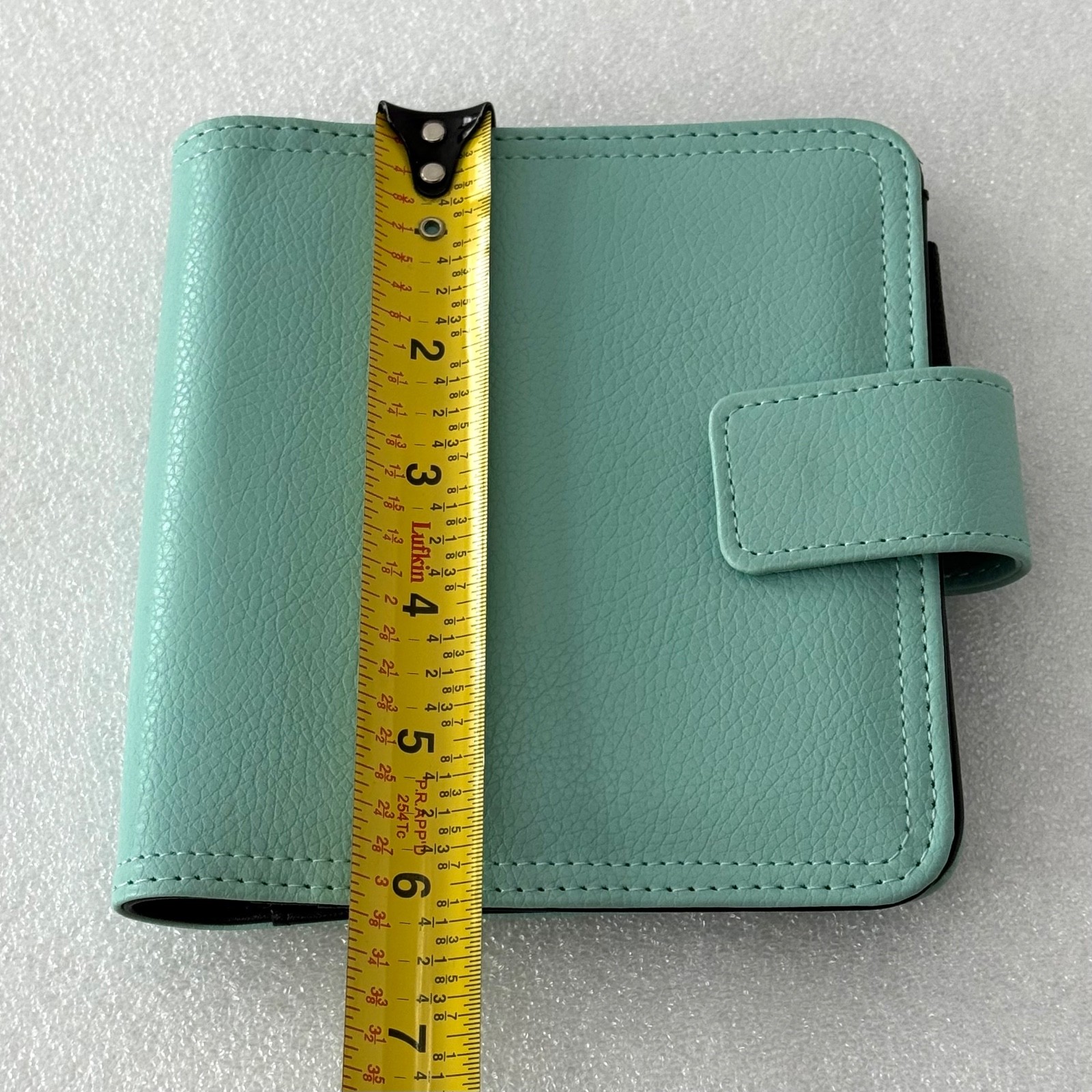 Franklin Covey Mint Green Planner Organizer Clutch 6 1/8” X 5.75” Faux Leather