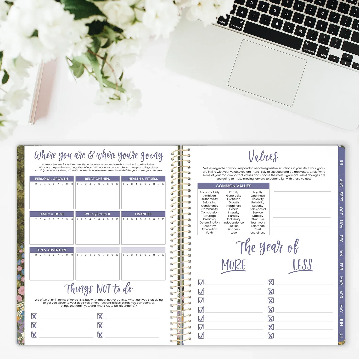 2026–27 Soft Cover Planner, 8.5″ x 11″ | Wildflower Mountainside