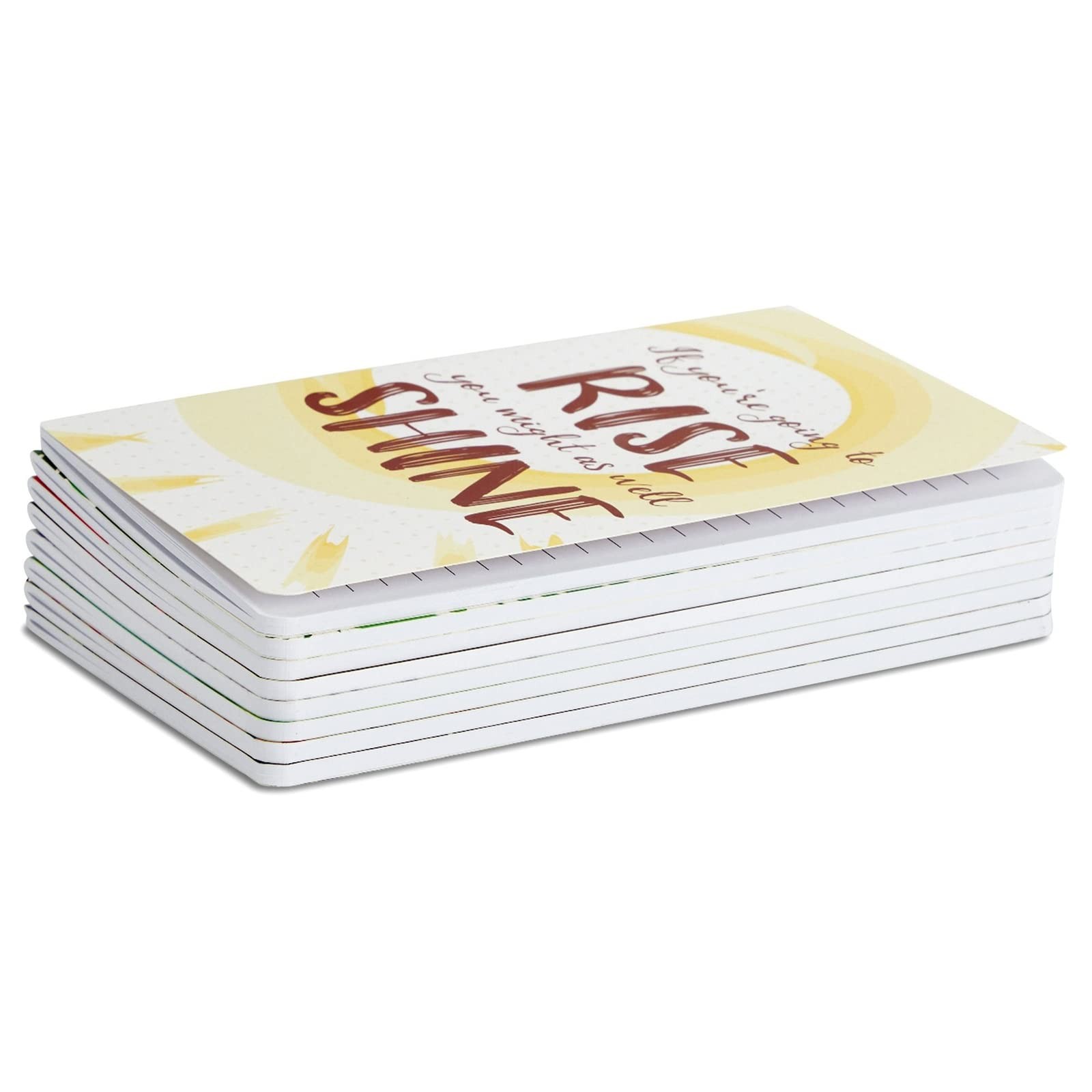 8 Pack Inspirational Notebooks 5×8 Lined Journals with Quotes Bulk