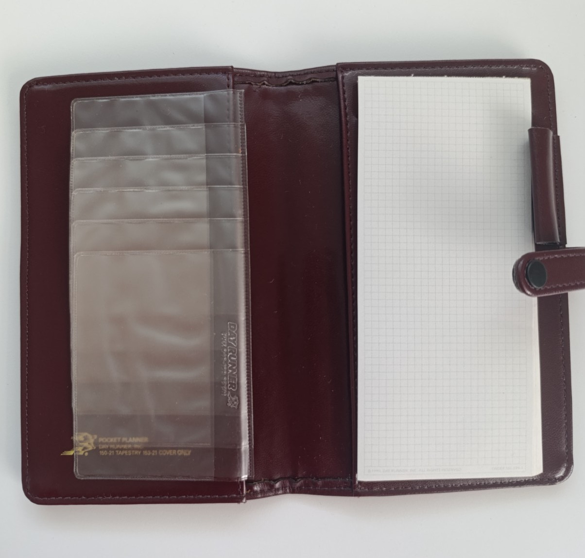 Vintage Pocket Planner Day Runner Floral Personal Organizer Binder