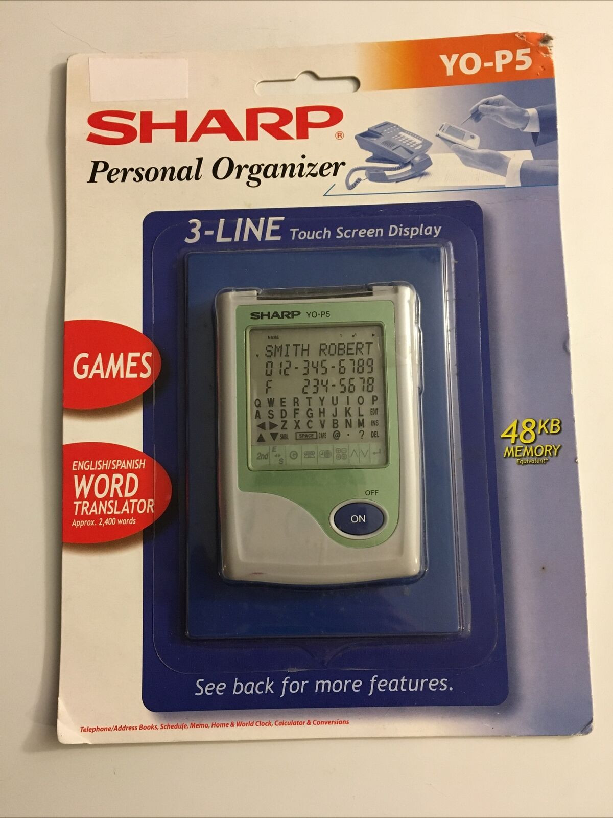 Sharp Digital Personal Organizer TouchScreen 48kb New Sealed