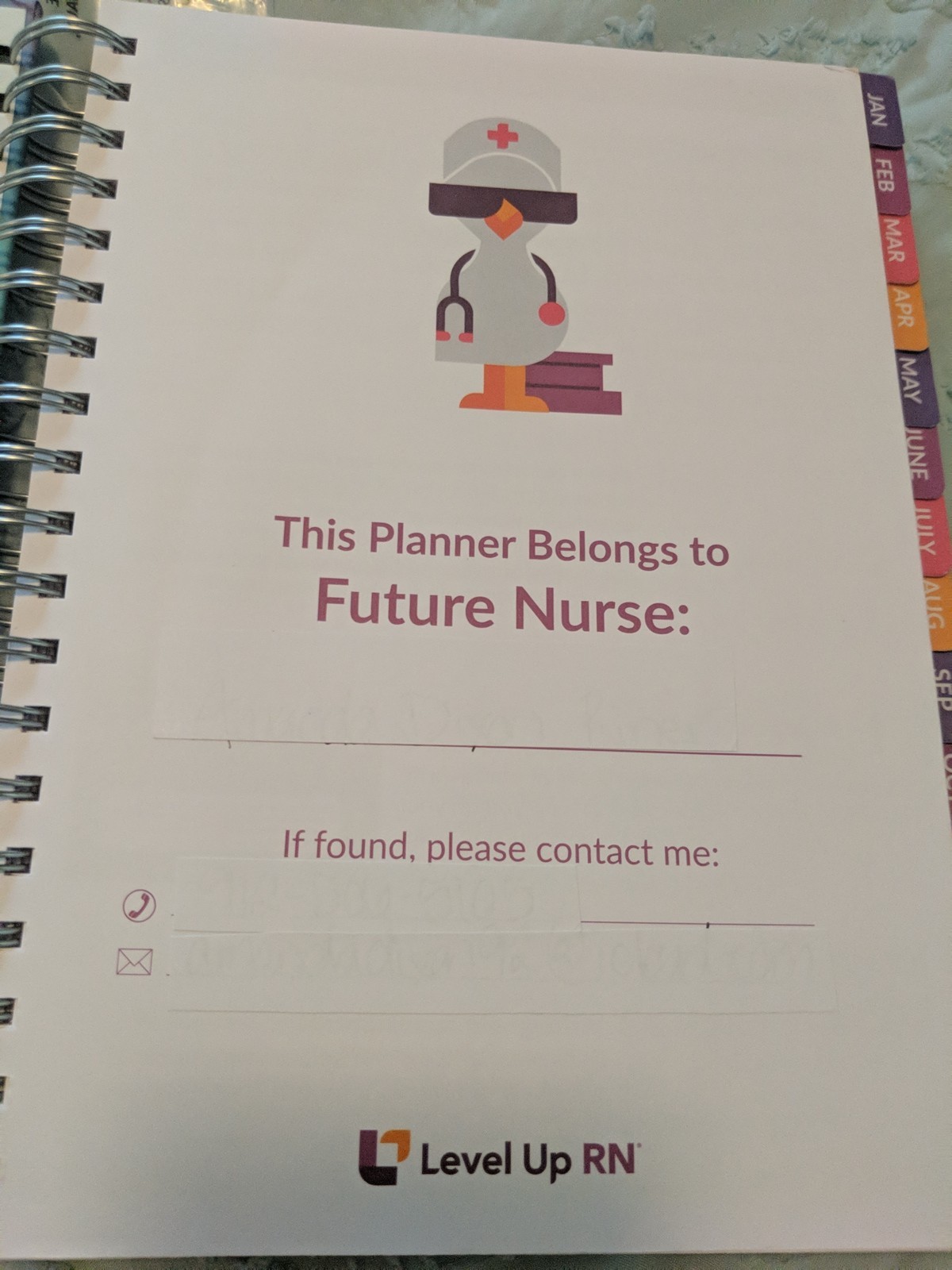 Nursing School Study Planner Level Up RN Nursing Good May 2026 – January 2027