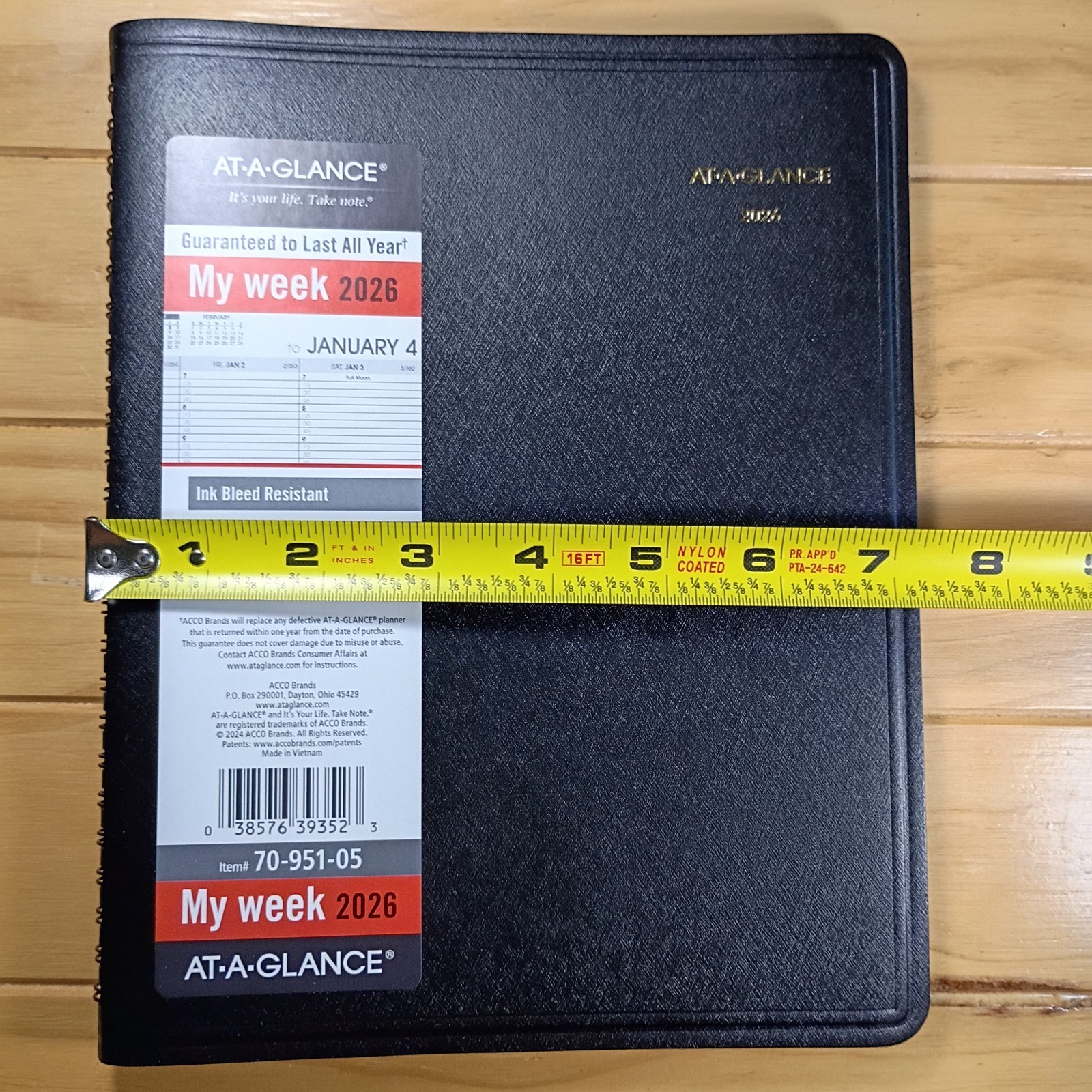2026 AT-A-GLANCE My Week Item #70-951-05 New.